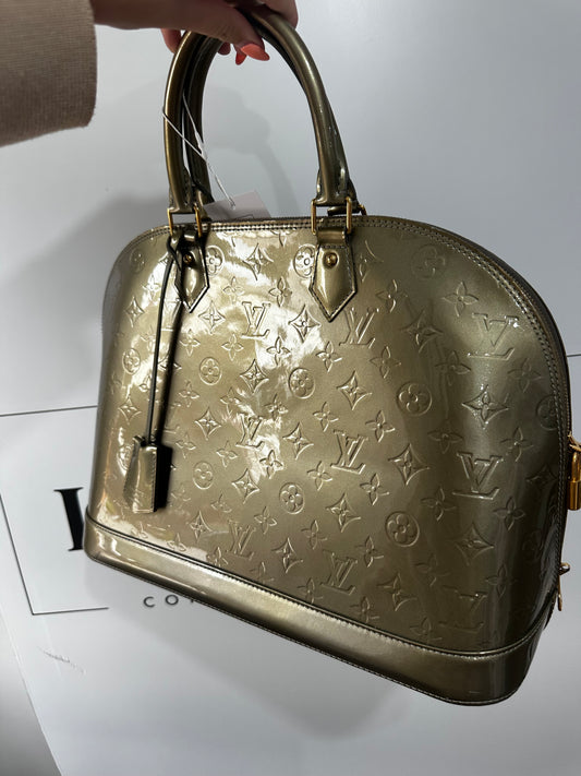 Vernis Vintage Louis Vuitton Handbag, Large Alma