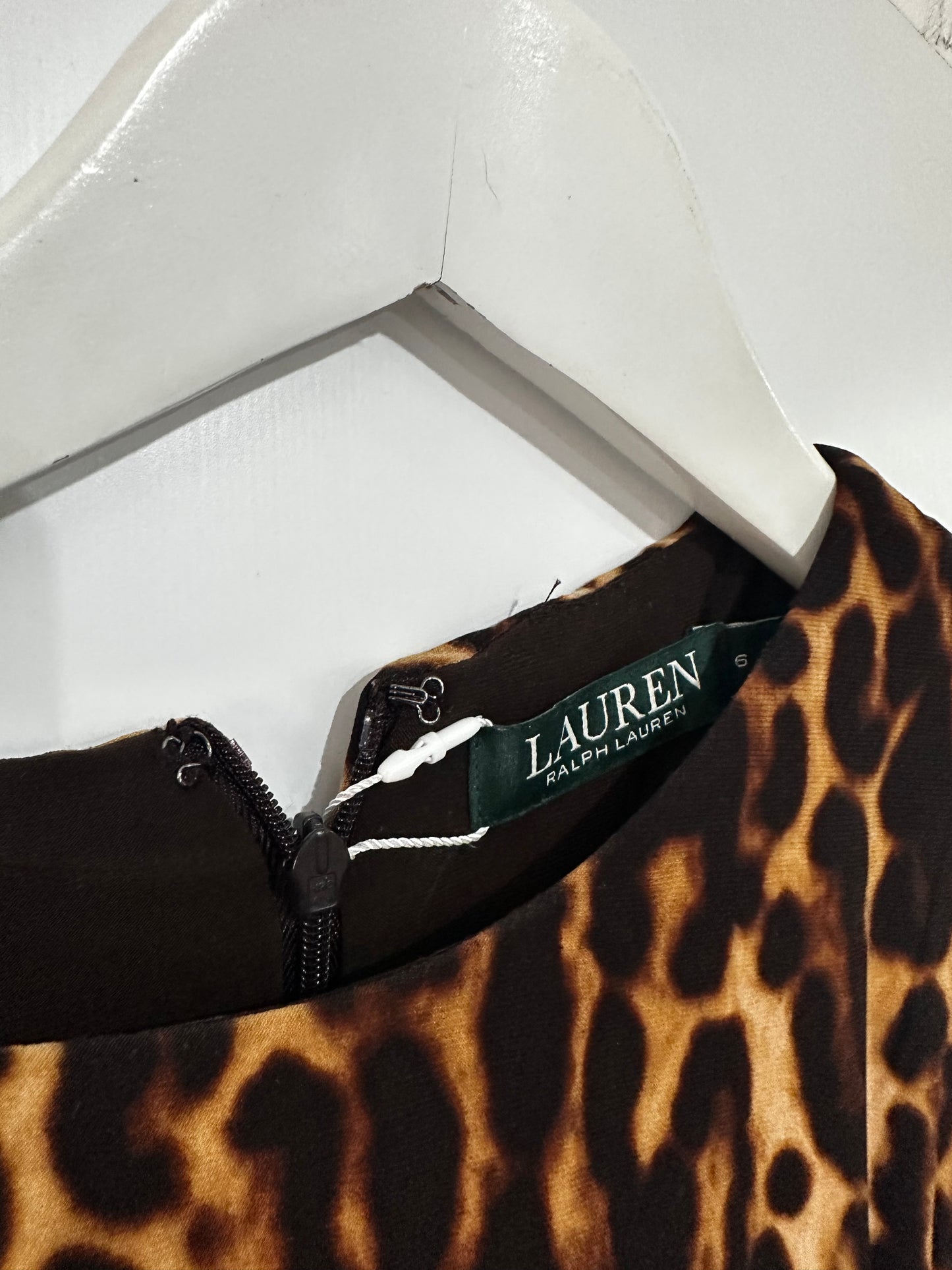 Leopard Print Lauren by Ralph Lauren Dress, Size UK 10