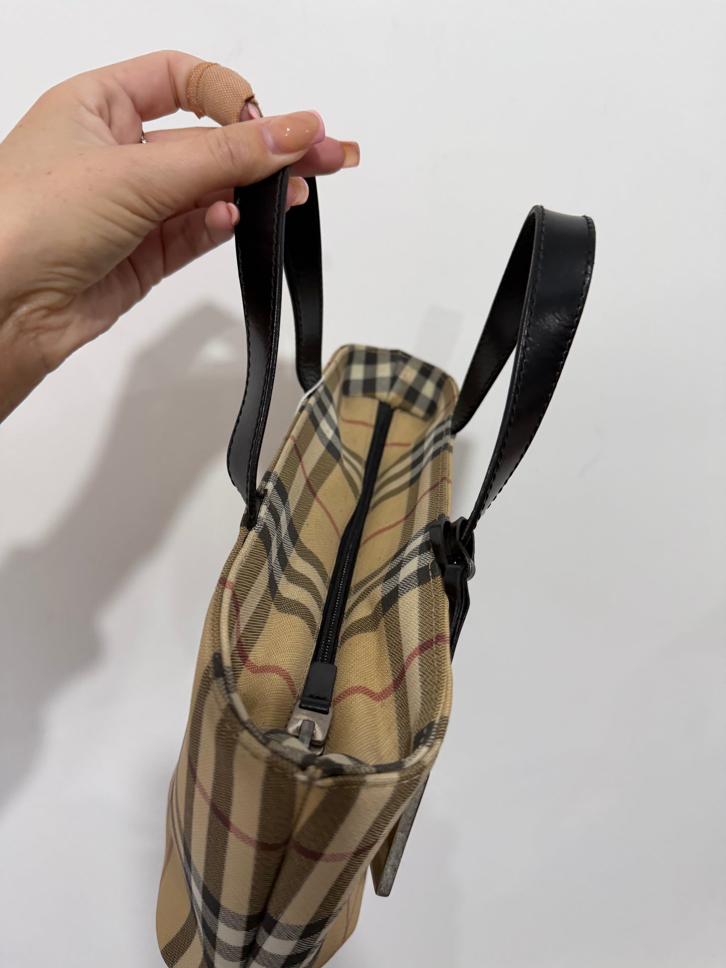 Pre-owned Novacheck Burberry Bag & Purse Set, Vintage