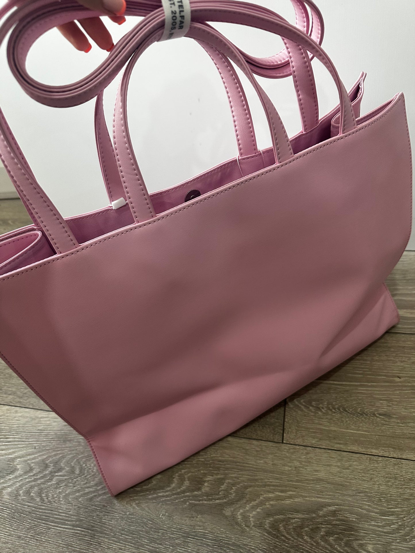 Pink Telfar Beach Tote Bag, XL