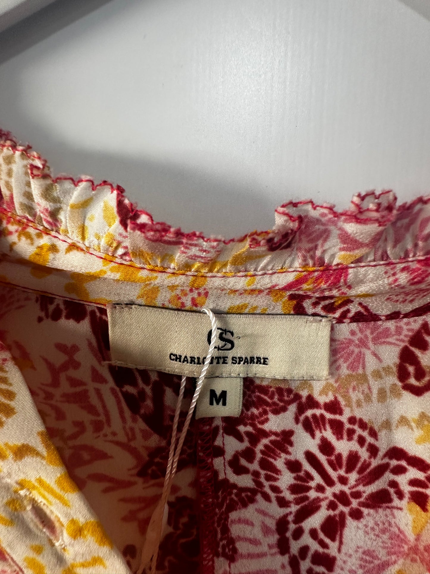 Red/yellow Charlotte sparre Dress, Size Medium