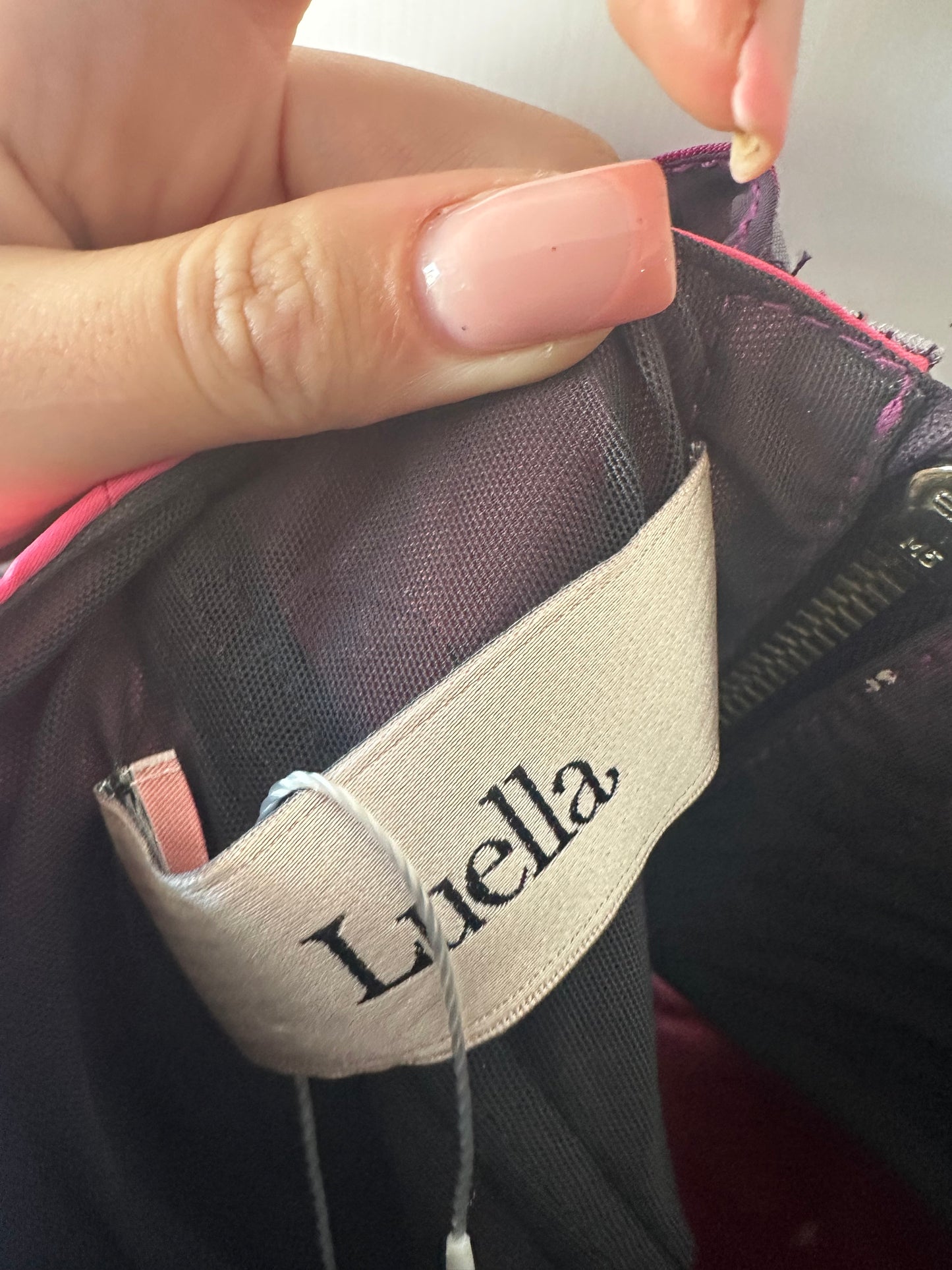 Pink & Purple Luella Dress, Size 8