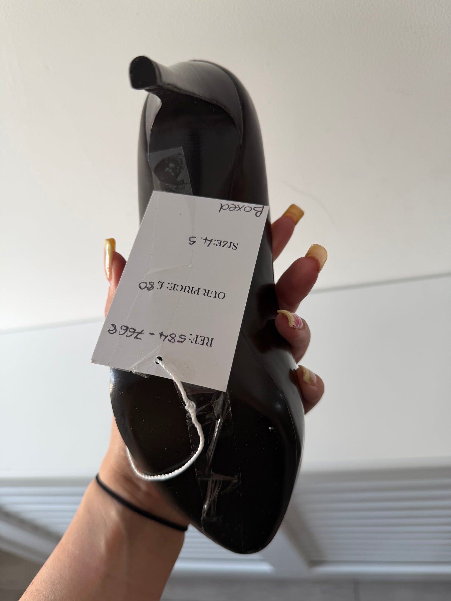 Preloved, NEW, Black Emporio Armarni Heels, Size 4.5 - 37.5