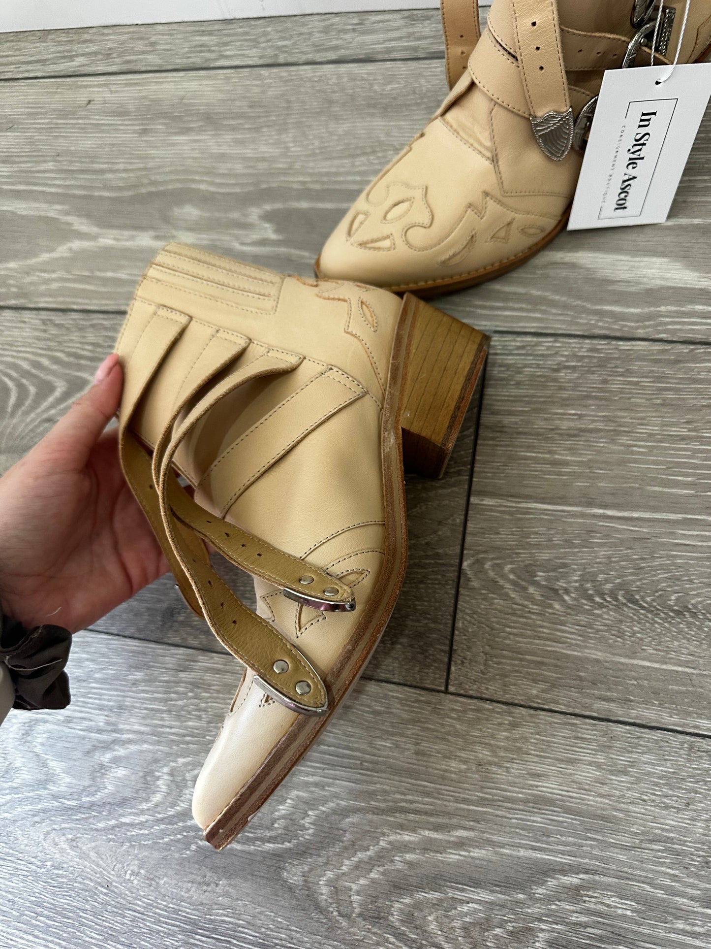 Toga Leather Western Boots, Size 38 - UK 5