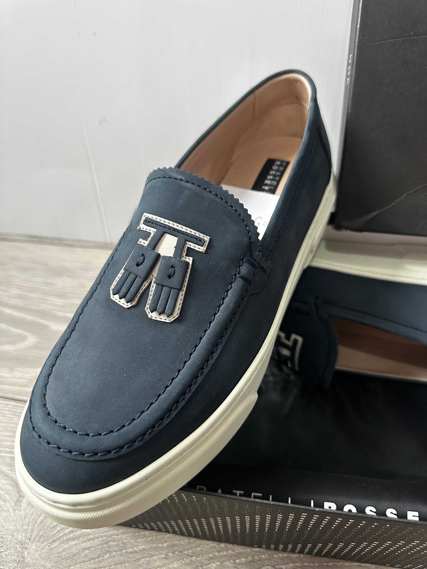 Navy Fratelli Rossetti Shoes, 5
