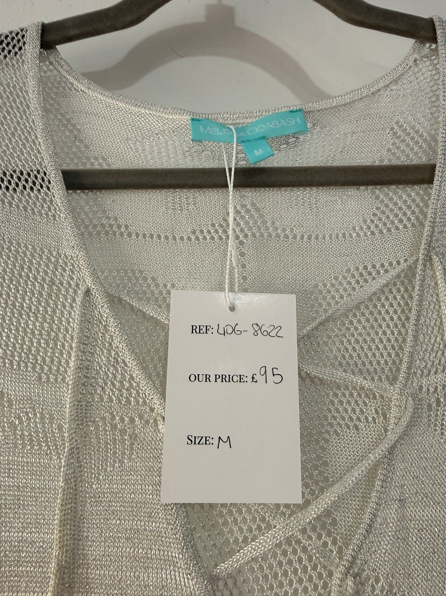 Pre-loved Silver Melissa Obabash Dress, M