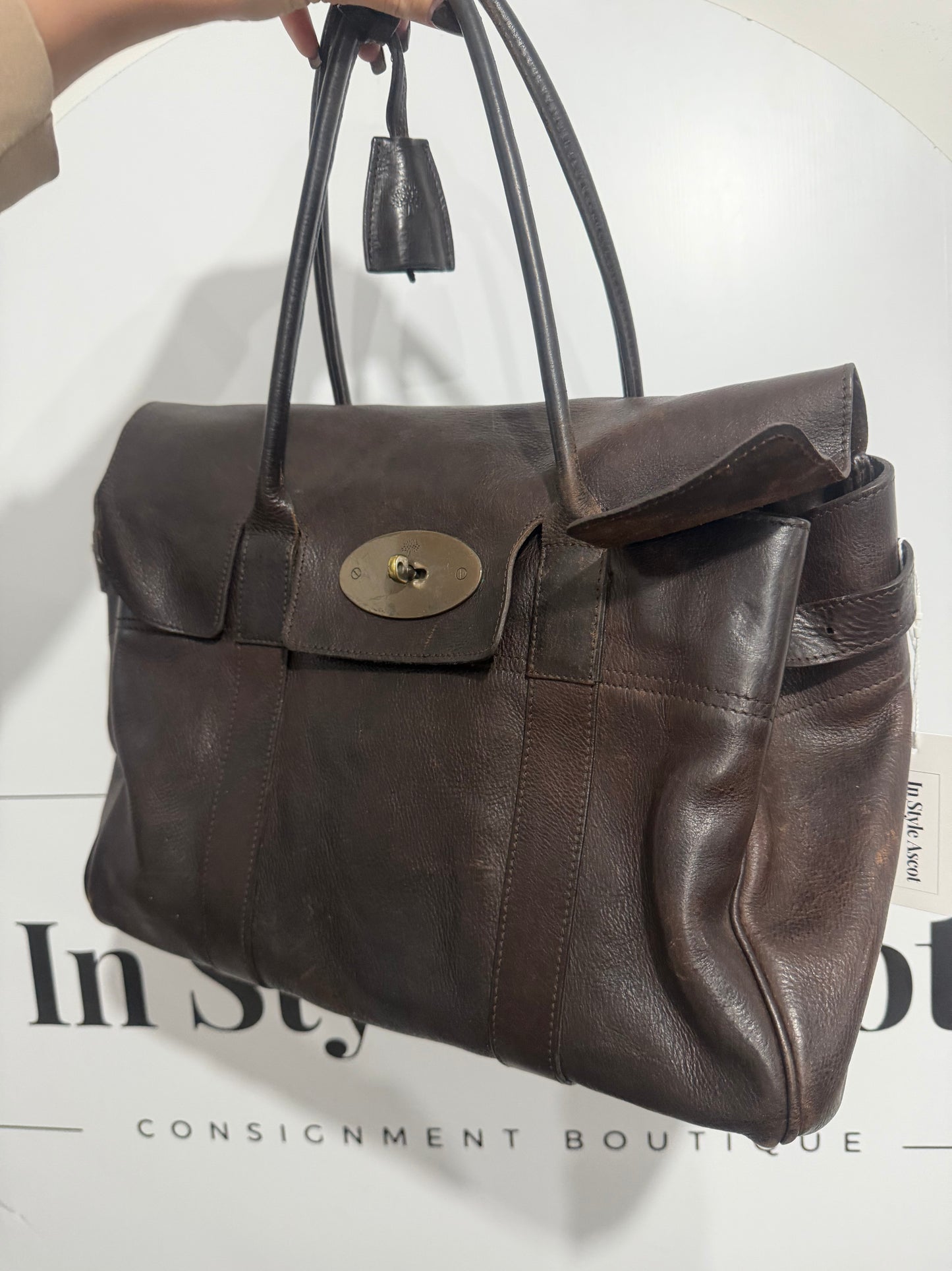 Chocolate Brown Mulberry Bayswater, with purse