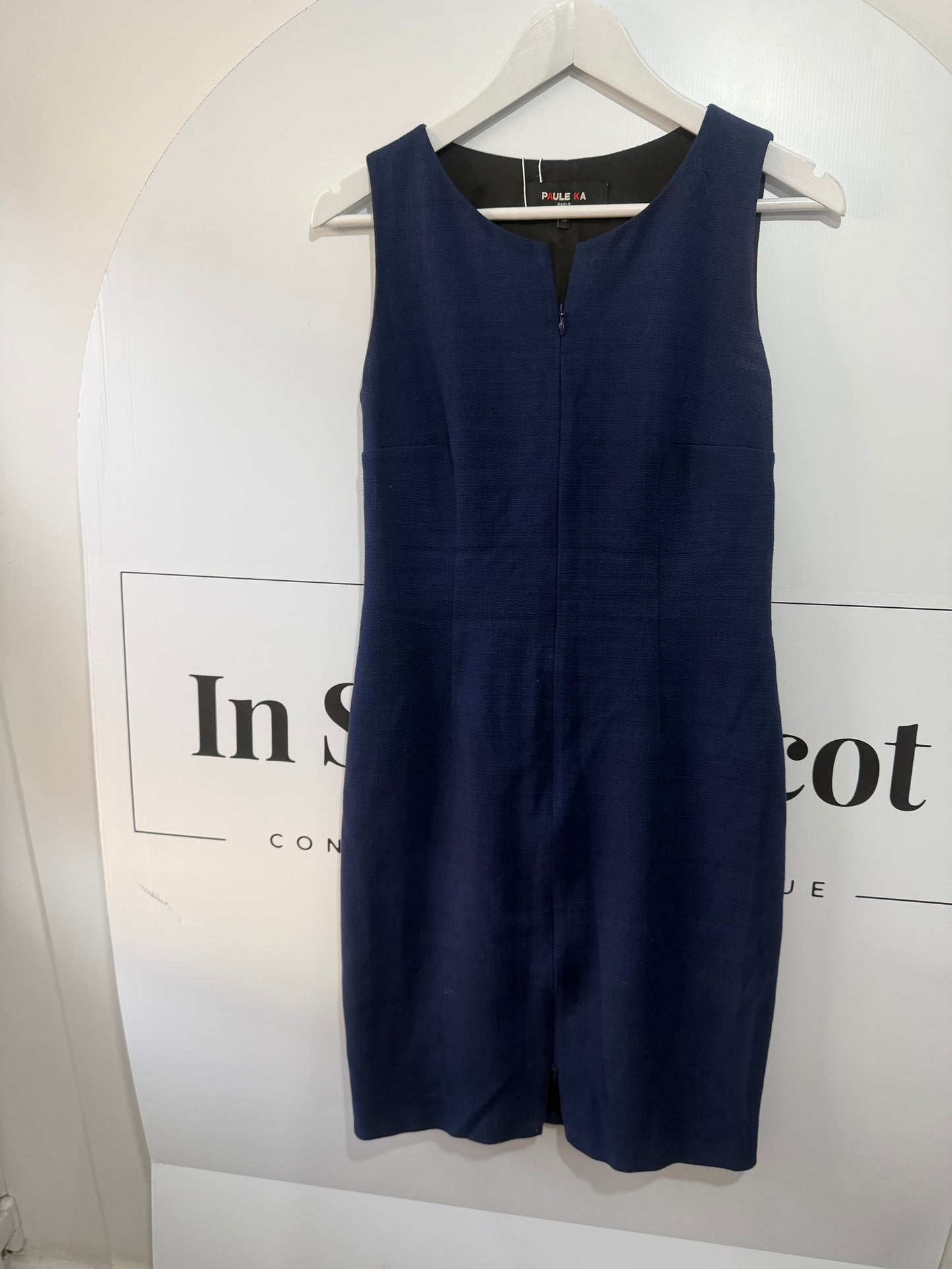 Blue Navy Paule Ka Dress and Jacket, Size 10