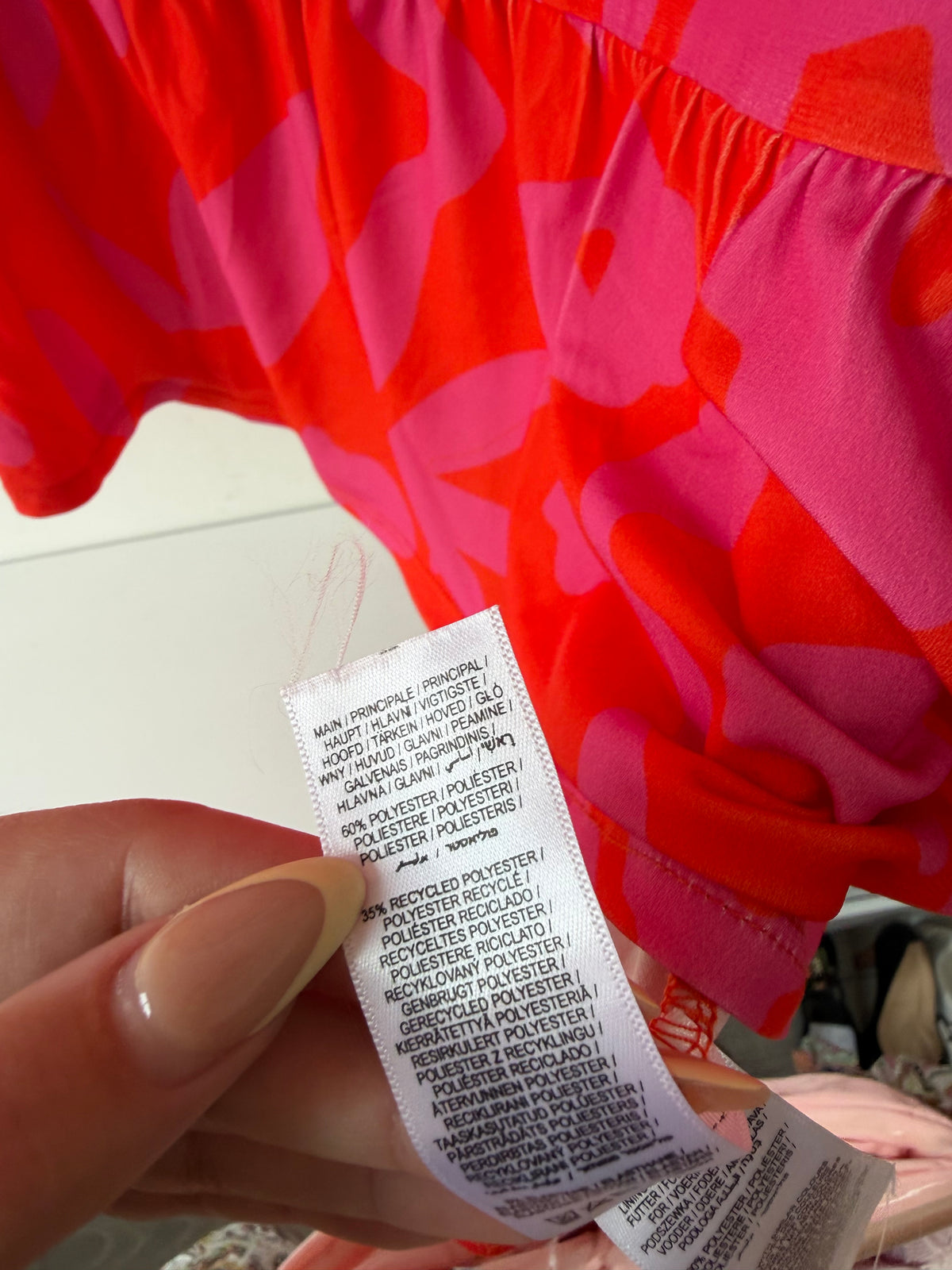 Preloved Never Fully Dressed Dress UK 10 Red and Pink