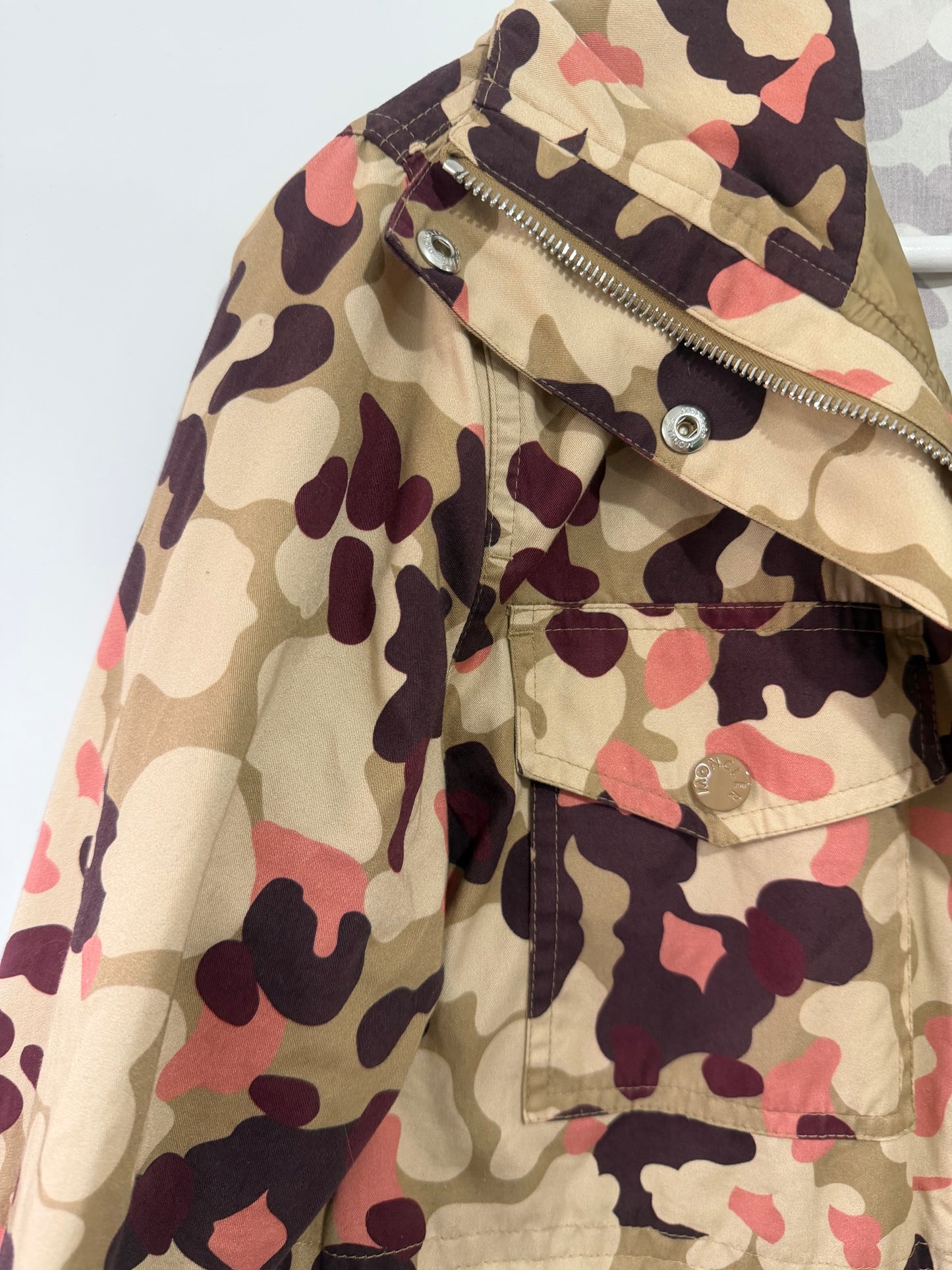 Camo Moncler Jacket, Size S