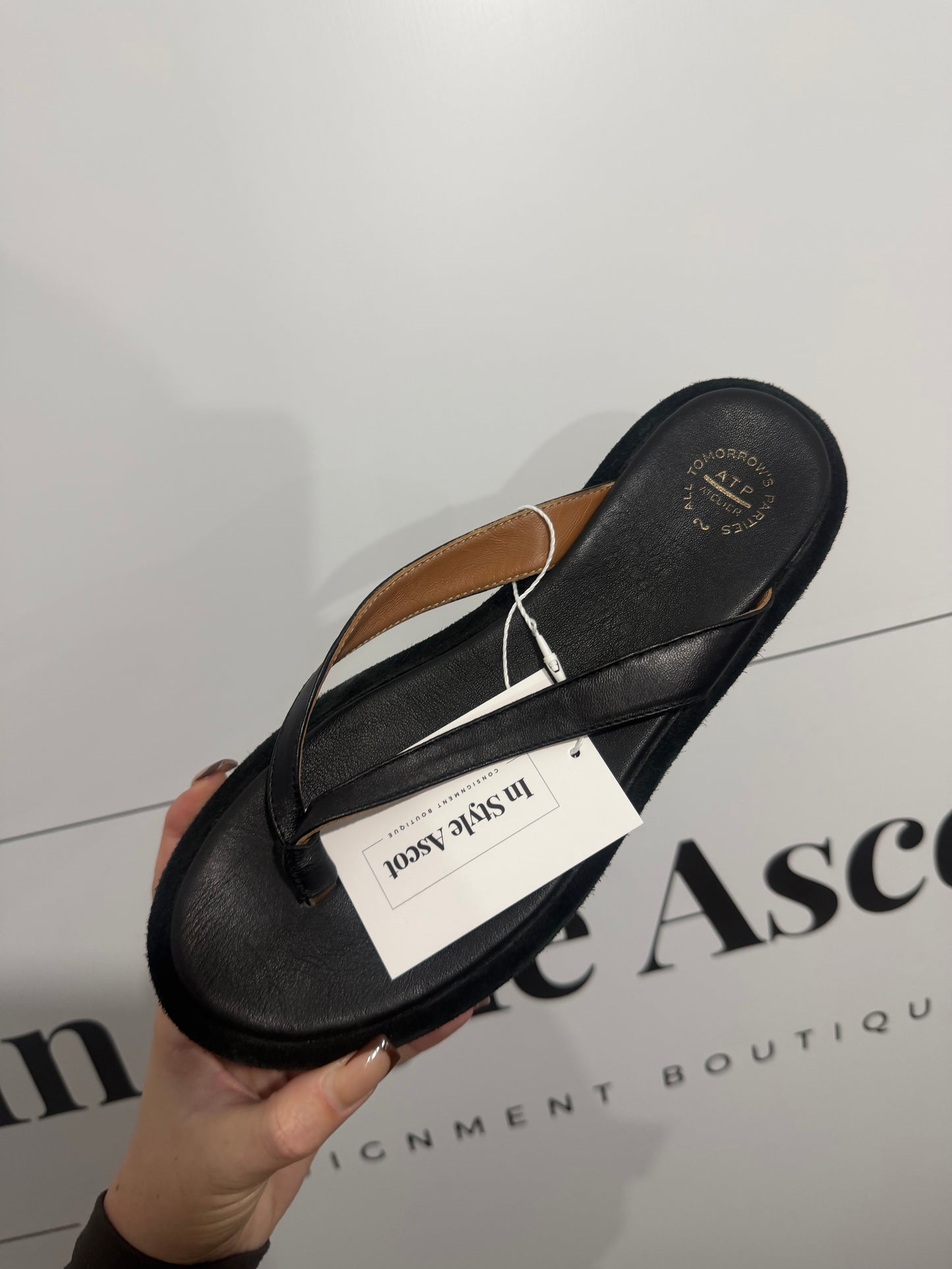 Black atelier atp Shoes, Size 5