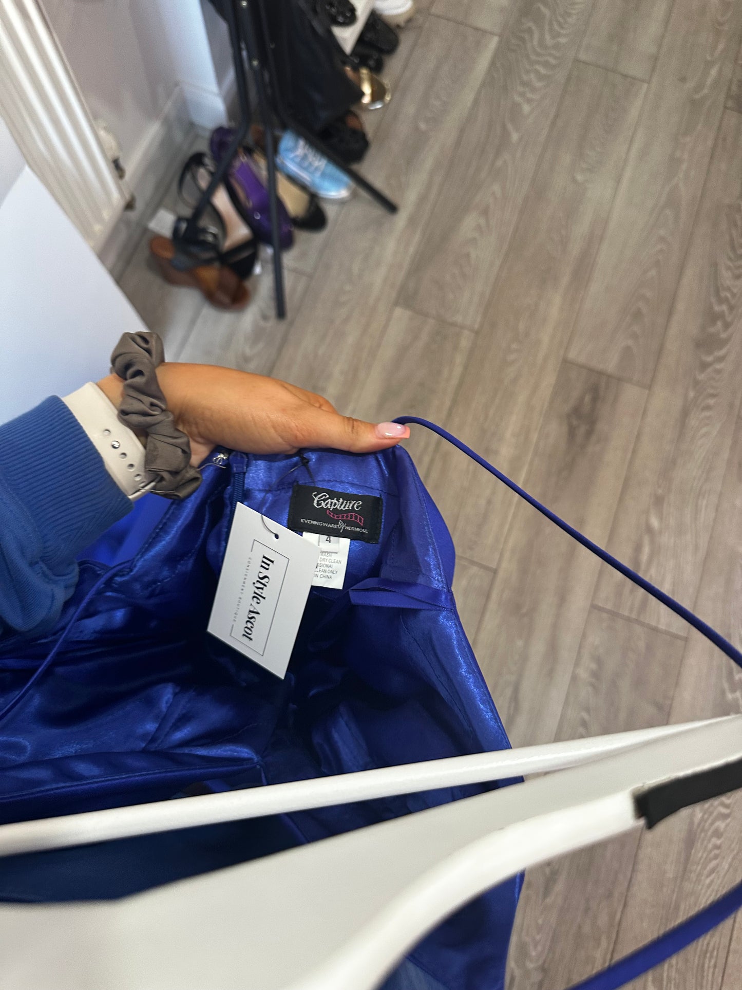 Blue Capture Prom Dress, Size 8-10