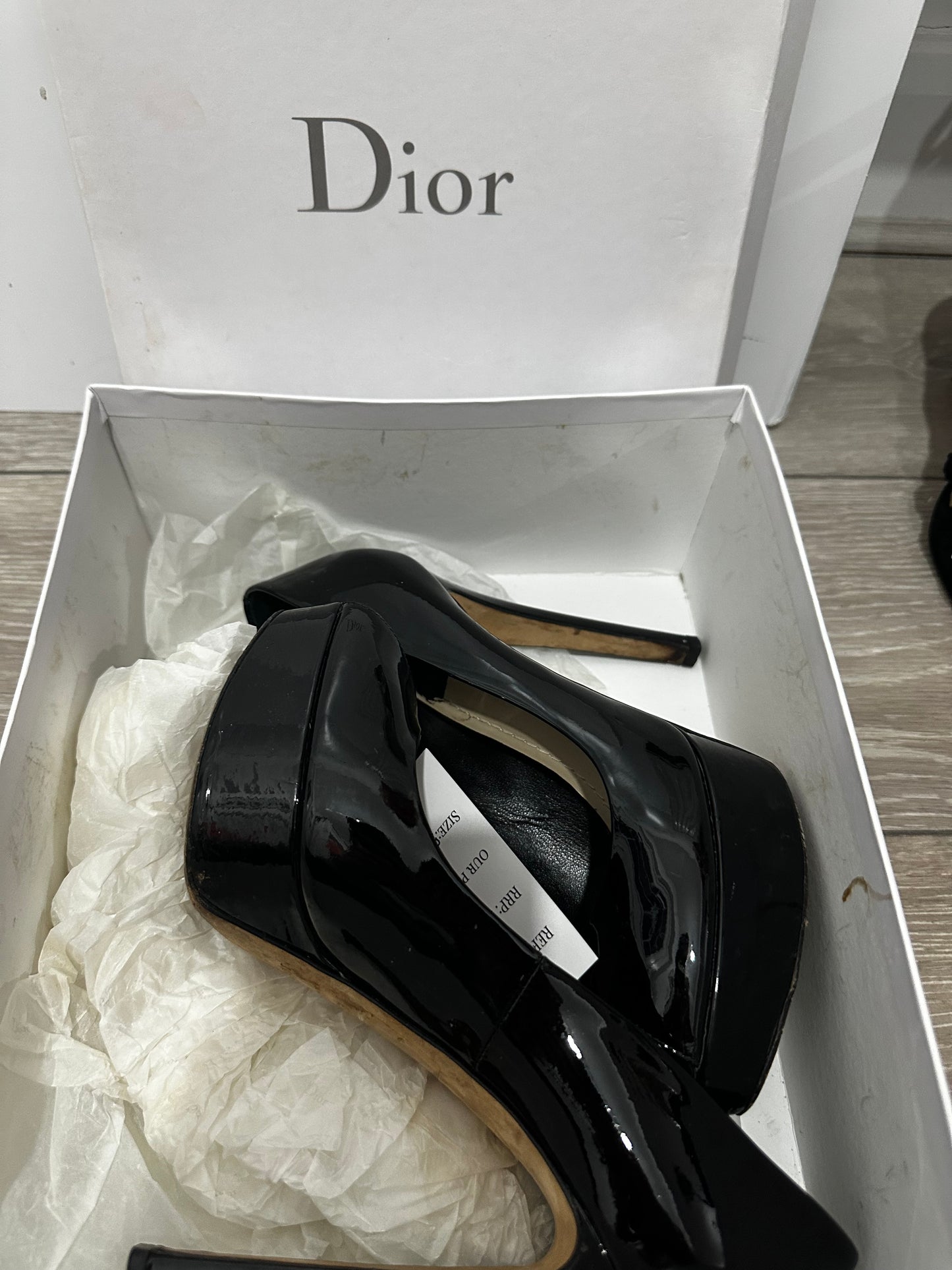 Black Dior Platform Heels, UK 5 - 38