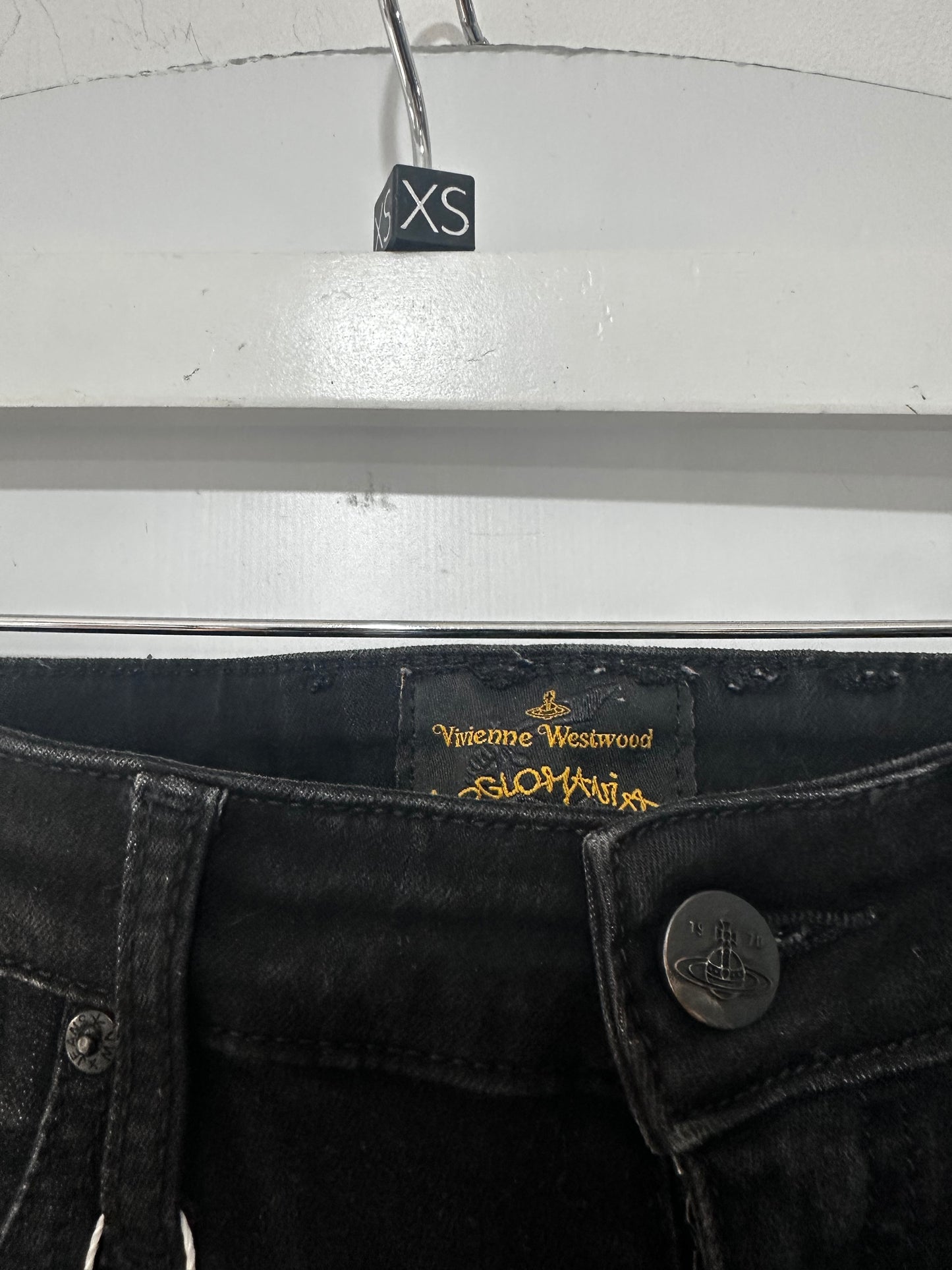 Black Vivienne Westwood Vintage Low Rise Jeans, Size XS