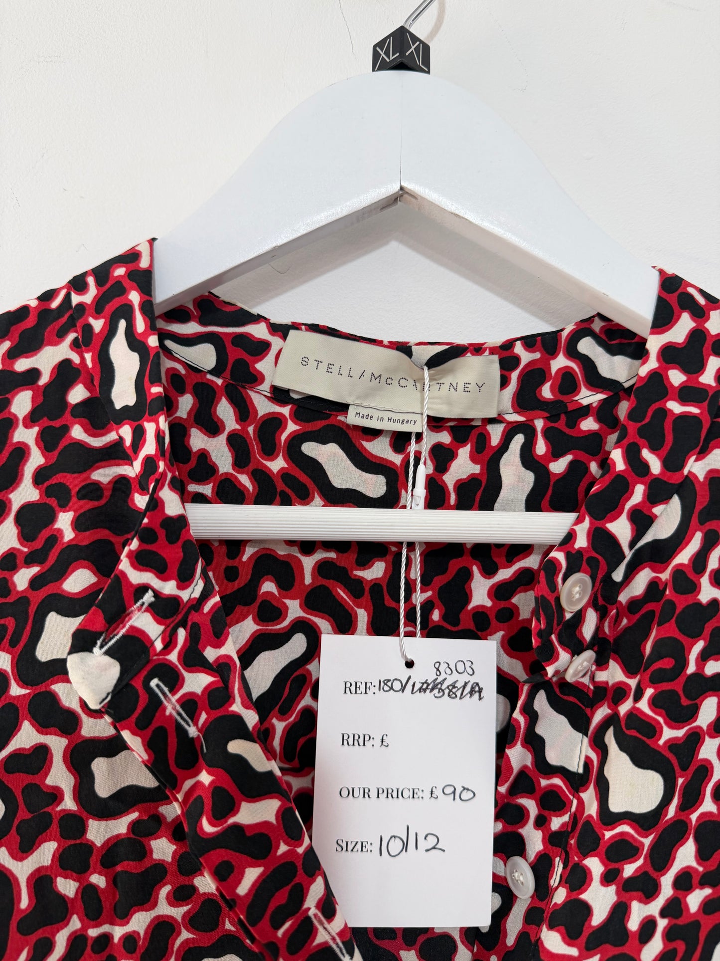 Preloved, Red/Black Stella McCartney Dress, UK 10-12