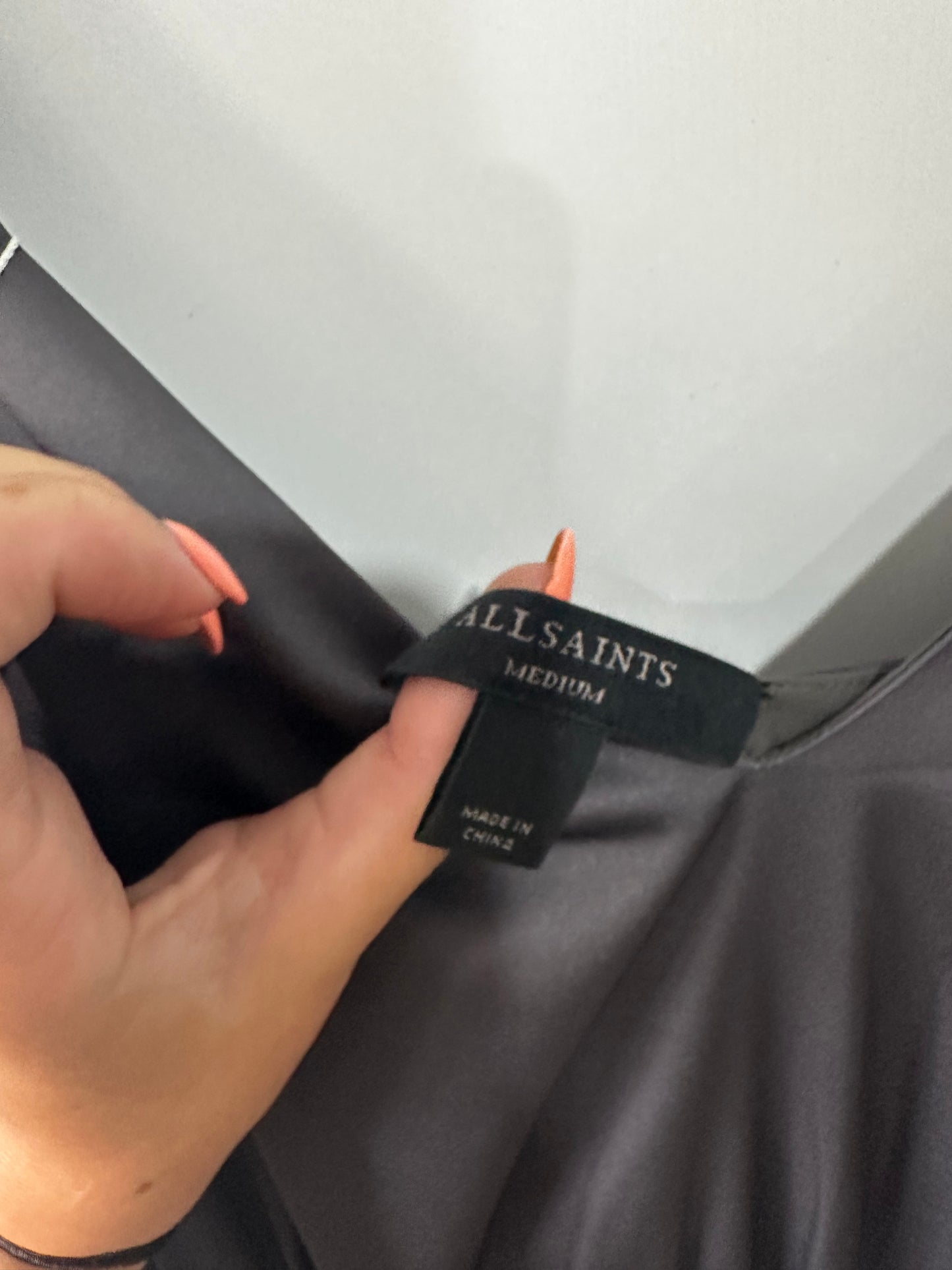 Grey/Silver All Saints Dress, Size M
