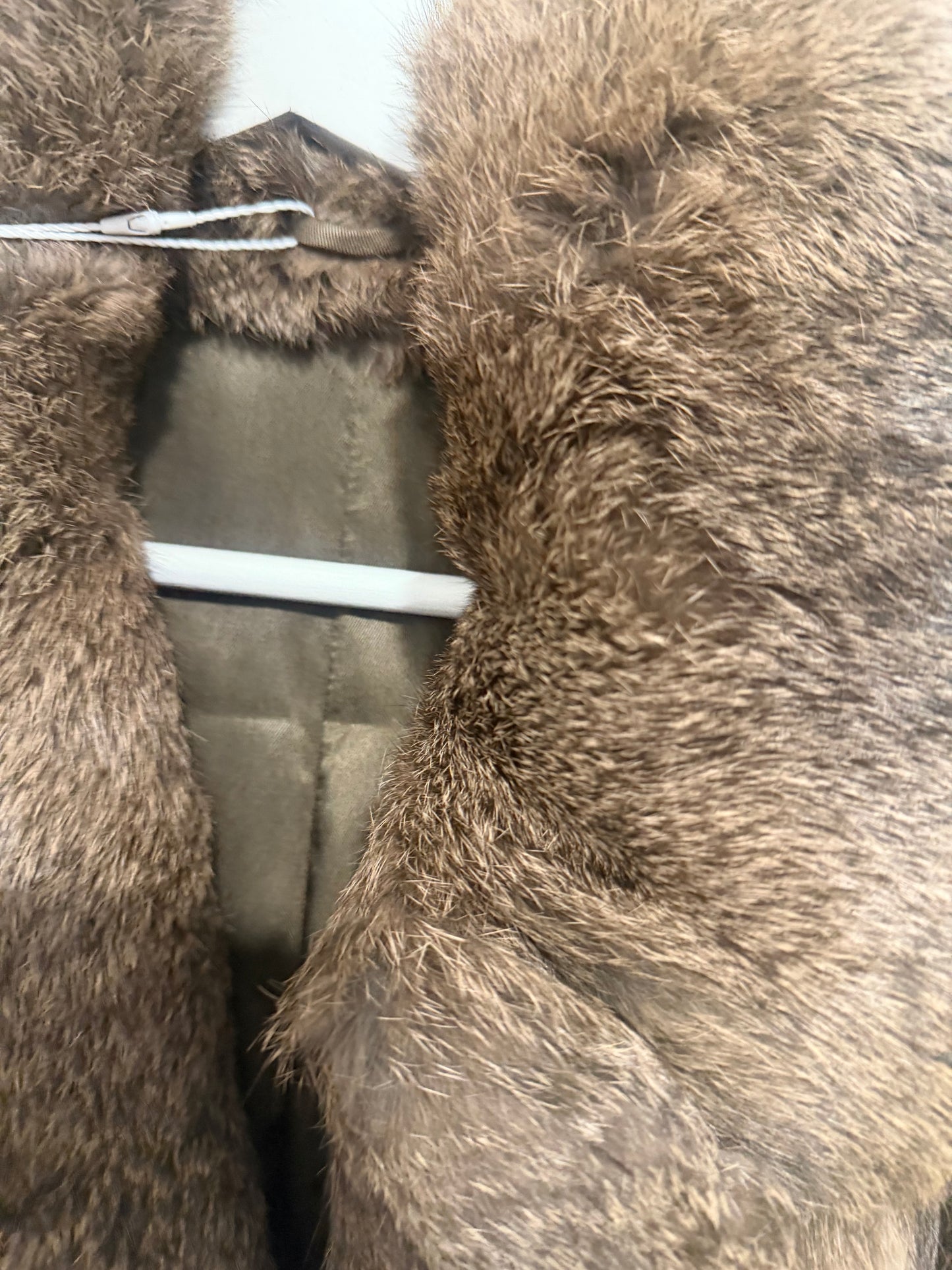 Independent Brand Rabbit Fur Gilet, Size S (10)