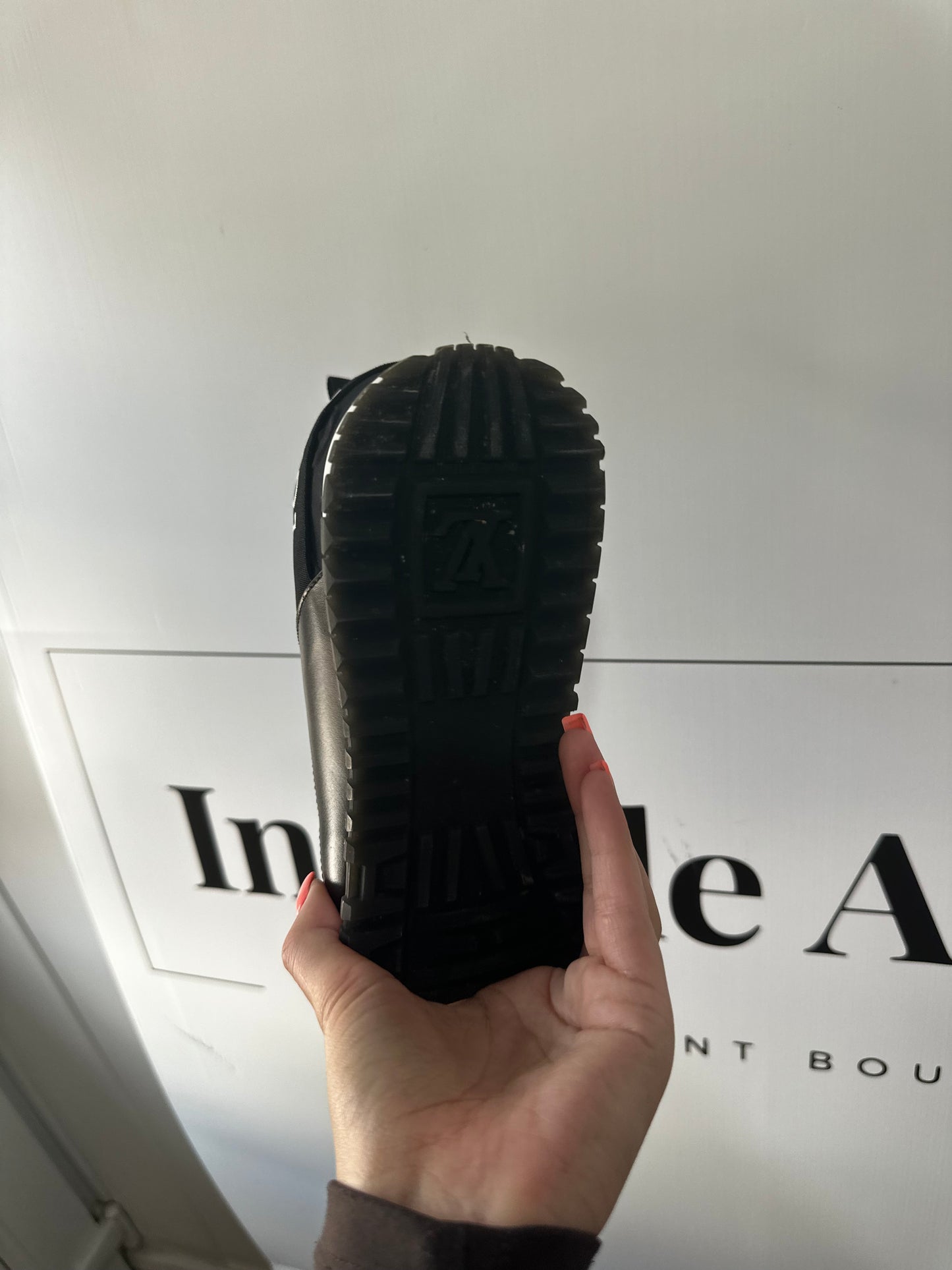 Black Louis Vuitton Trainers, Size 38.5 (Fit a 6)