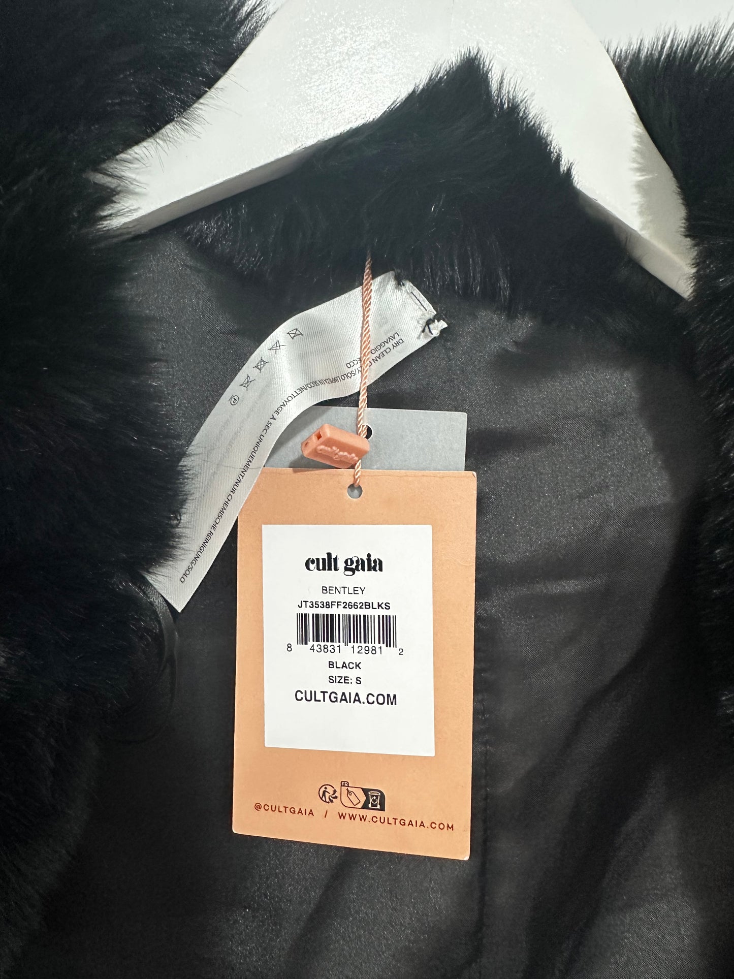 Cult Gaia Faux Fur Bolero, S