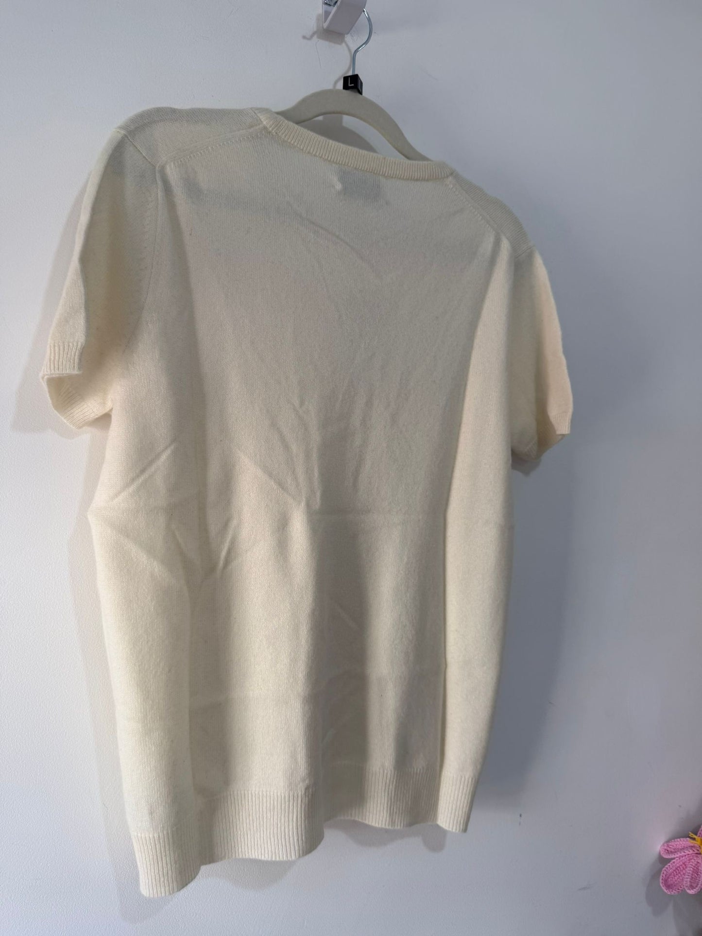 Preloved, Cream Eric Bompard Knit Jumper, Large