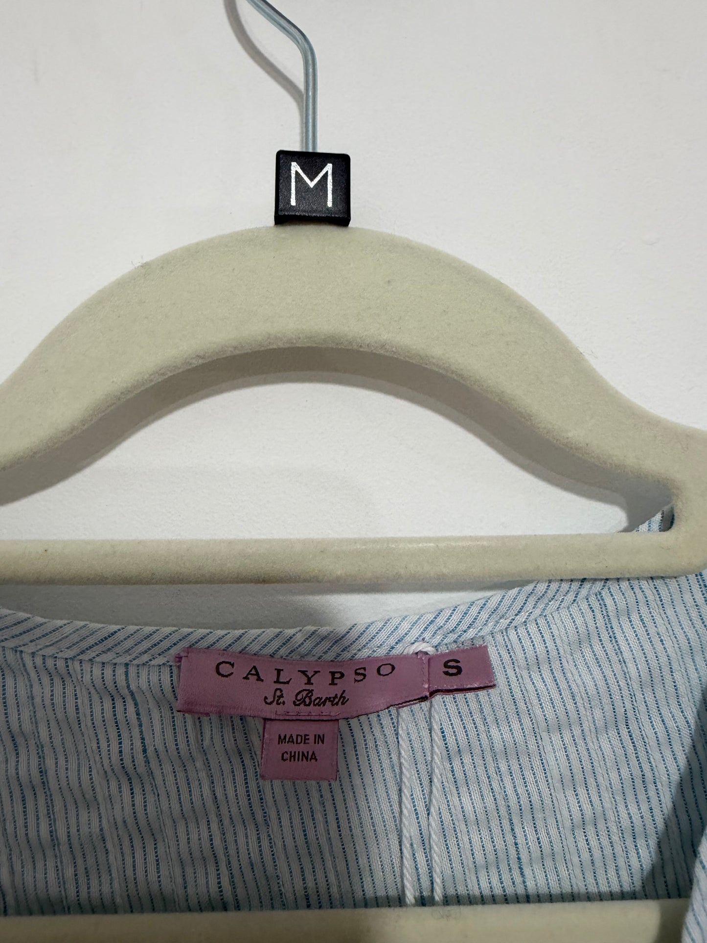 Pre-owned, Blue Calypso Boho Blouse, Size S/M