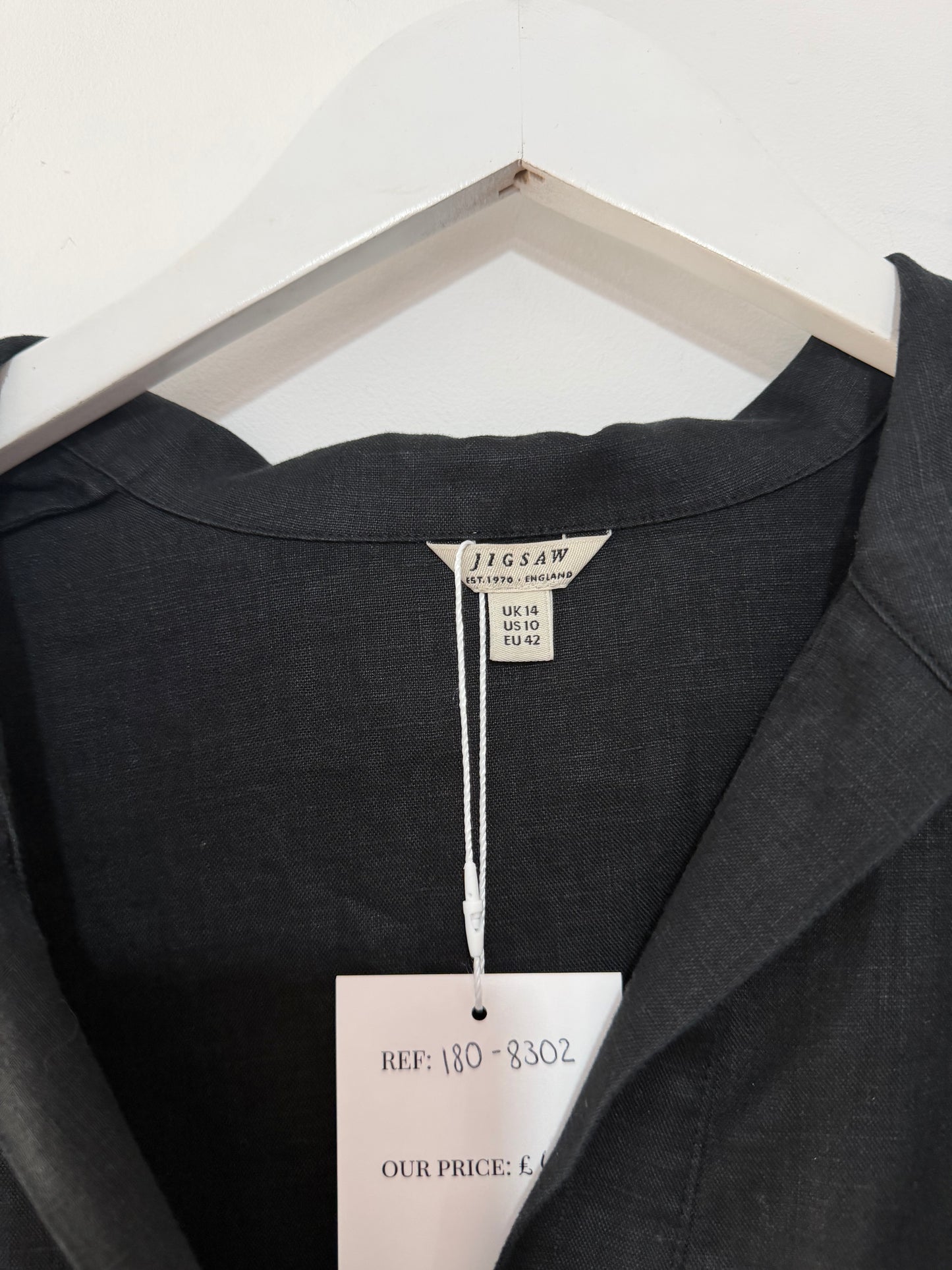 Preloved, Black Jigsaw Dress, UK 14