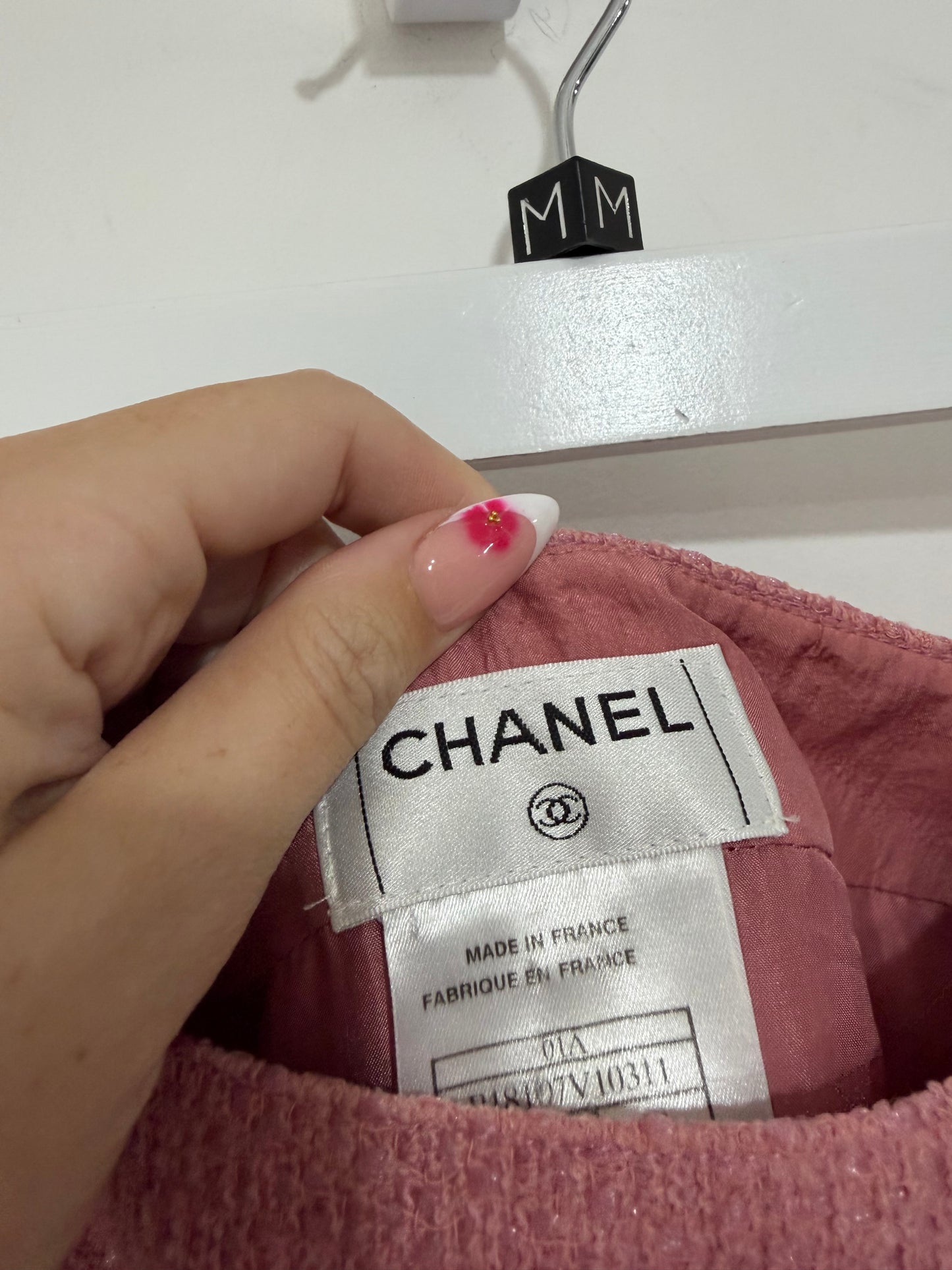 Preloved, Pink Chanel Skirt, UK 10