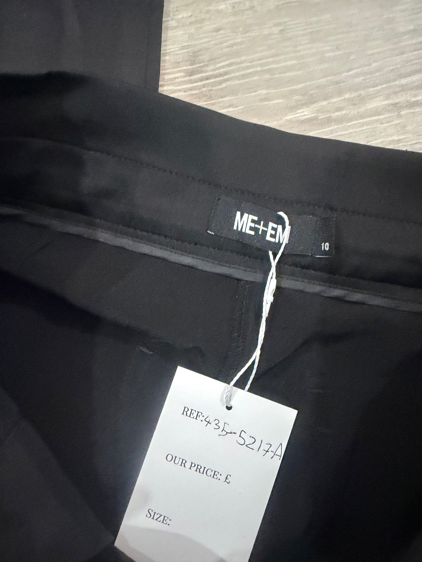 Black Me + Em Silk Trousers, Size 10