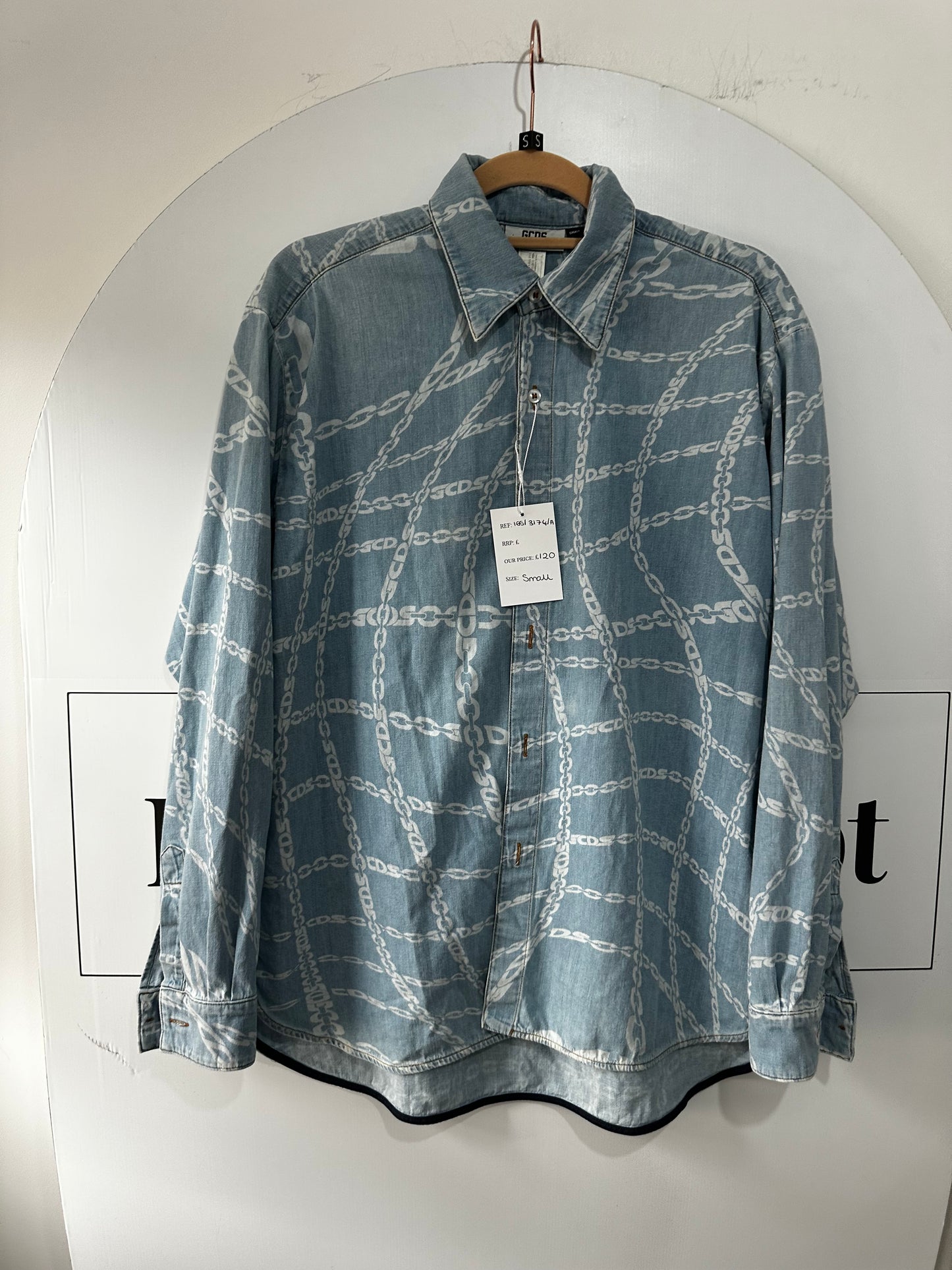 Blue Monogram Golden Goose Jacket, Size S
