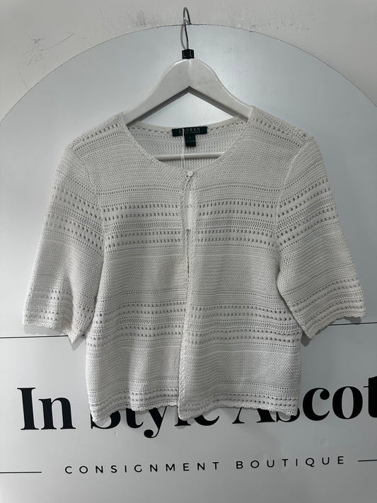 White Ralph Lauren Cardigan, L