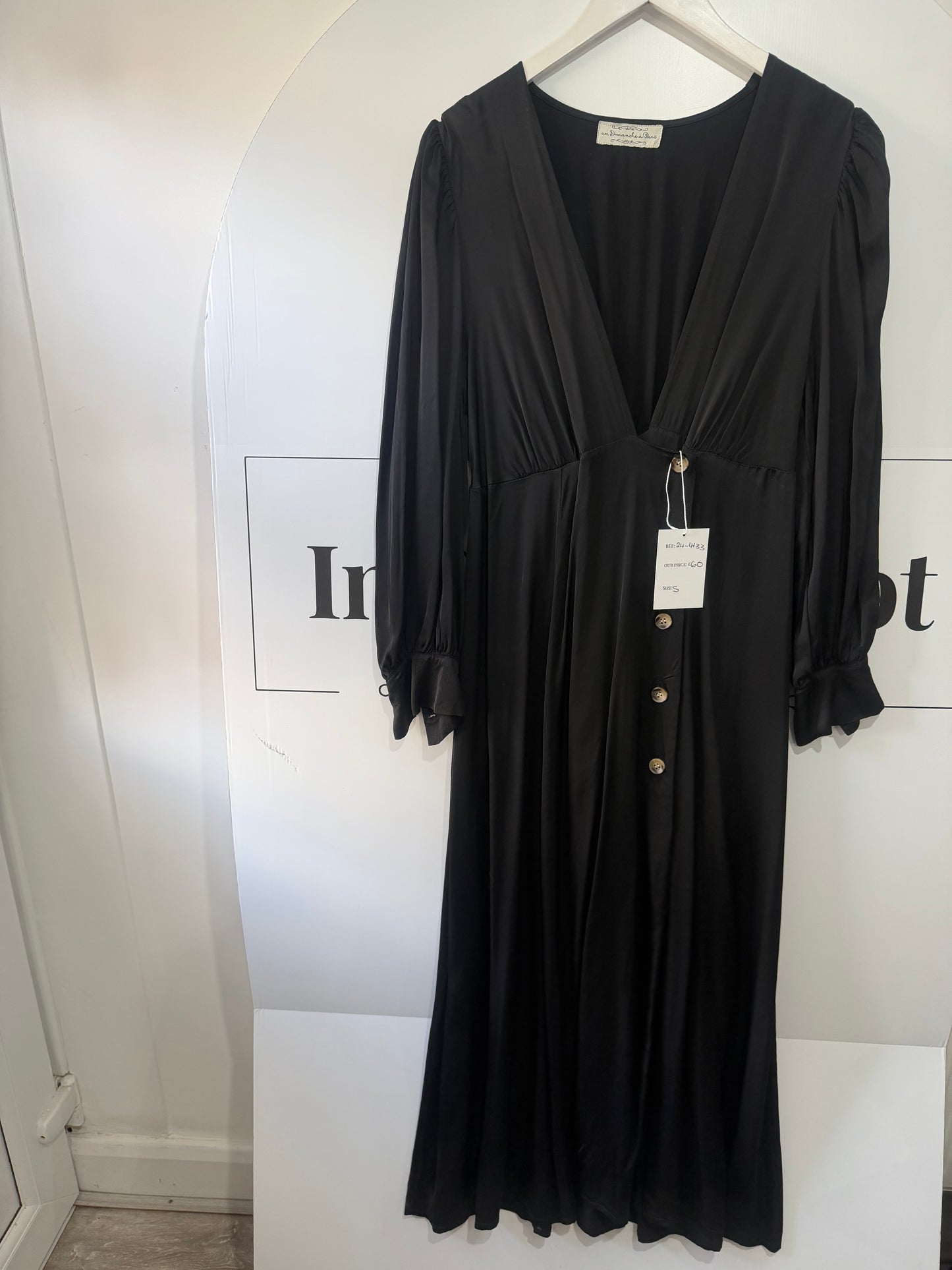Black Un Dimanche a Paris Dress, Size S