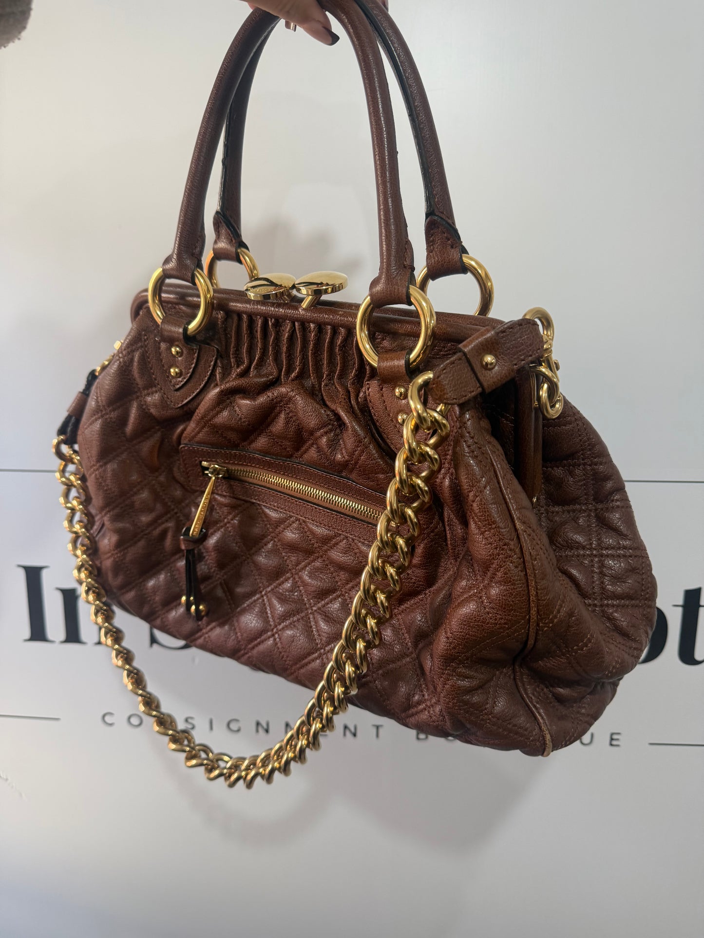 Brown & Gold Marc Jacobs Handbag