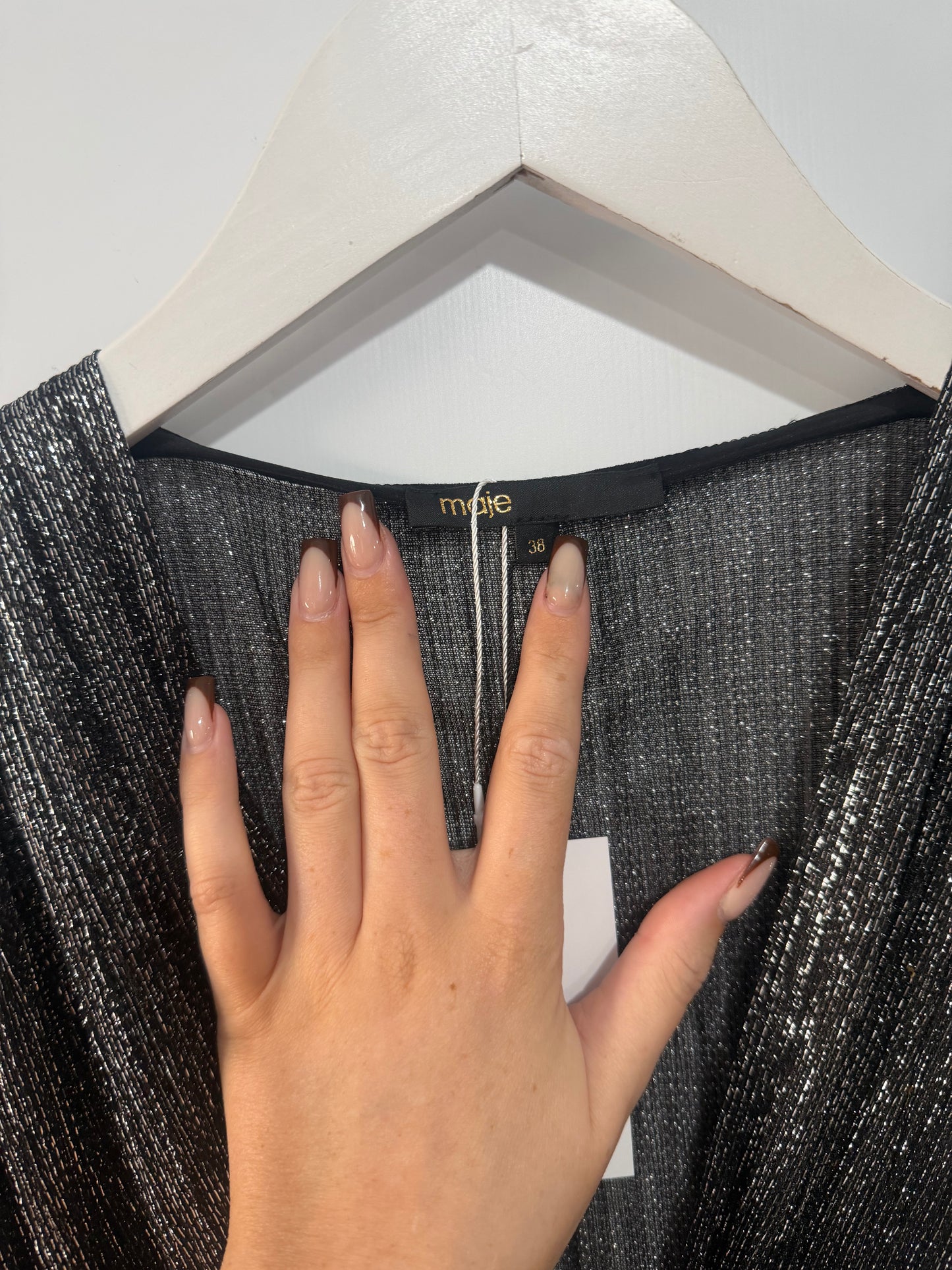 Silver Maje Dress, Medium