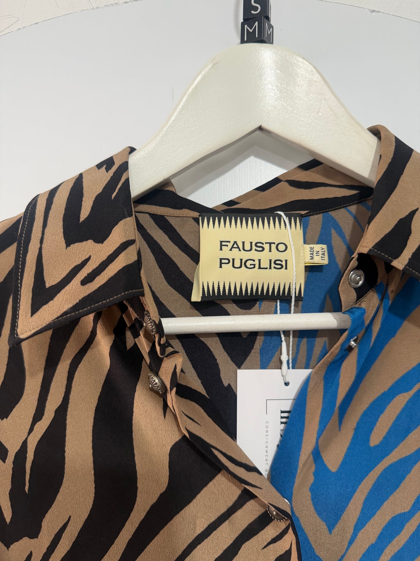 Zebra Fausto Puglisi Blouse, Size S/M