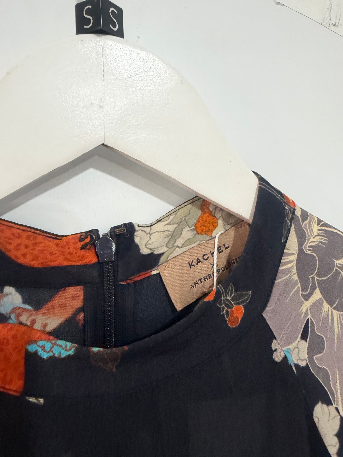 Orange and Blue Kachel X Anthropologie Dress, Size 8