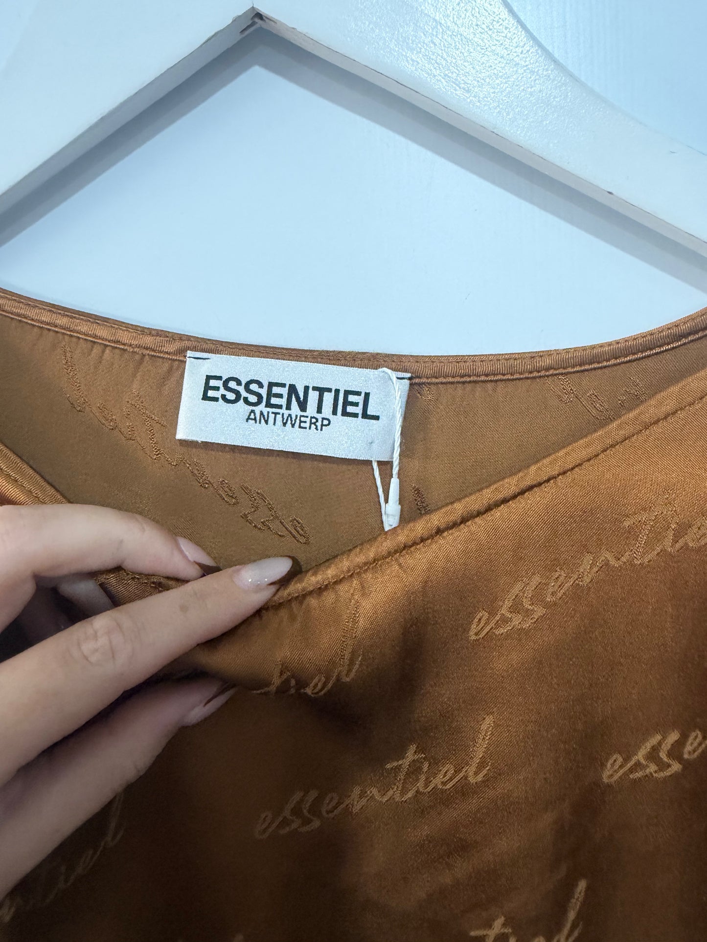 Mustard Essentiel Antwerp Blouse, Size S (Generous - Fits 12)