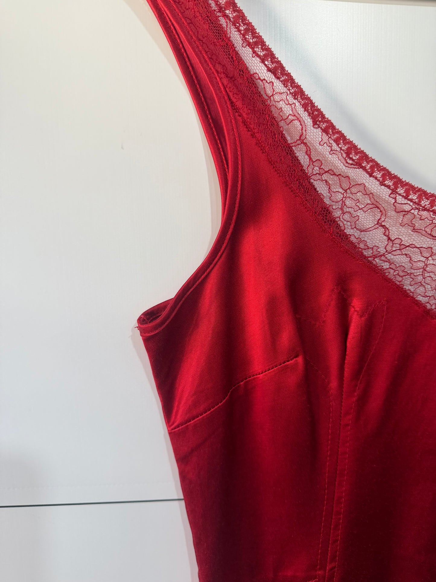 Red Lace D&G Dress, Approx a 10