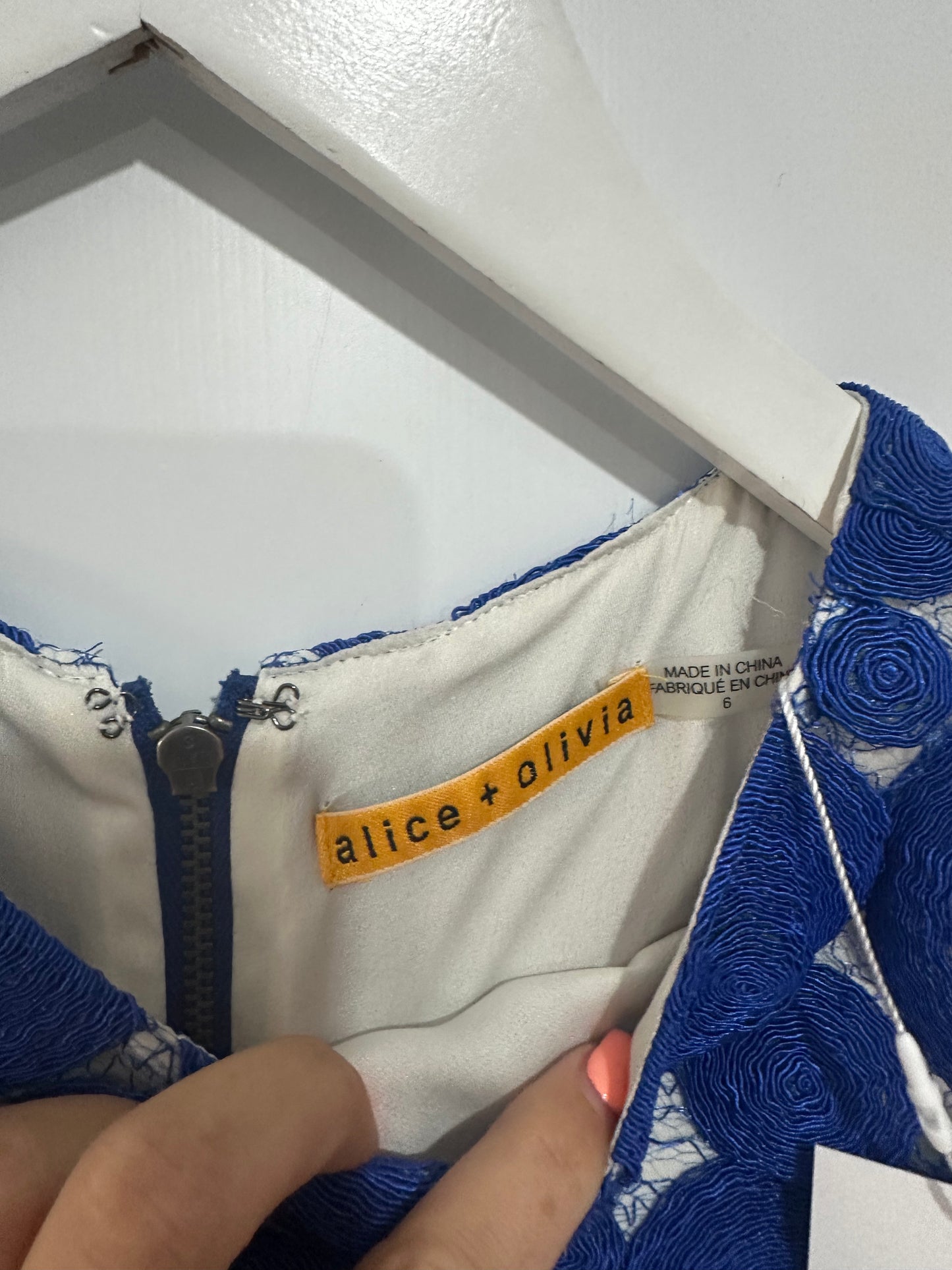Blue Alice + Olivia Dress, Size UK 10