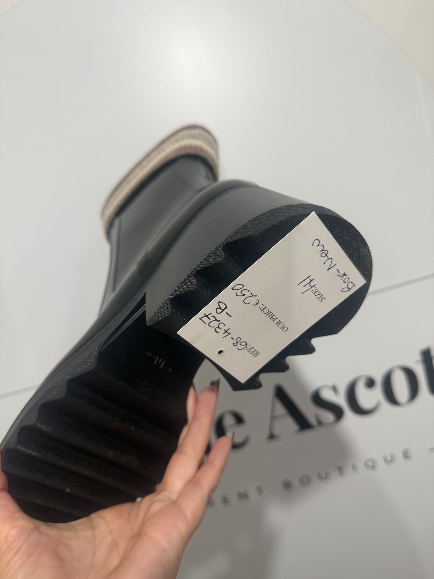 Brand New Chloé Knit Rain Boots, Size 41