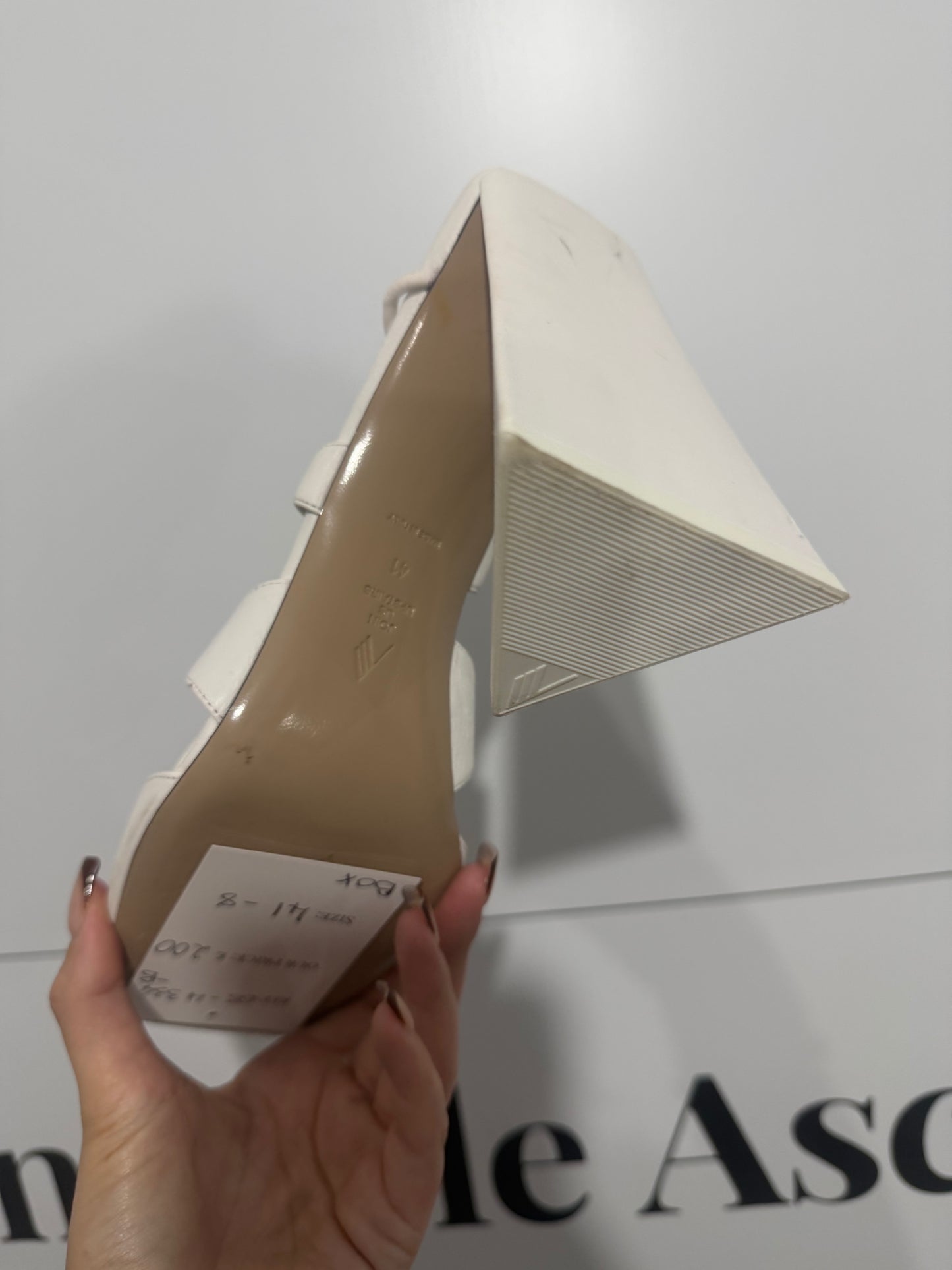 White The Attico Sandals, Size 41