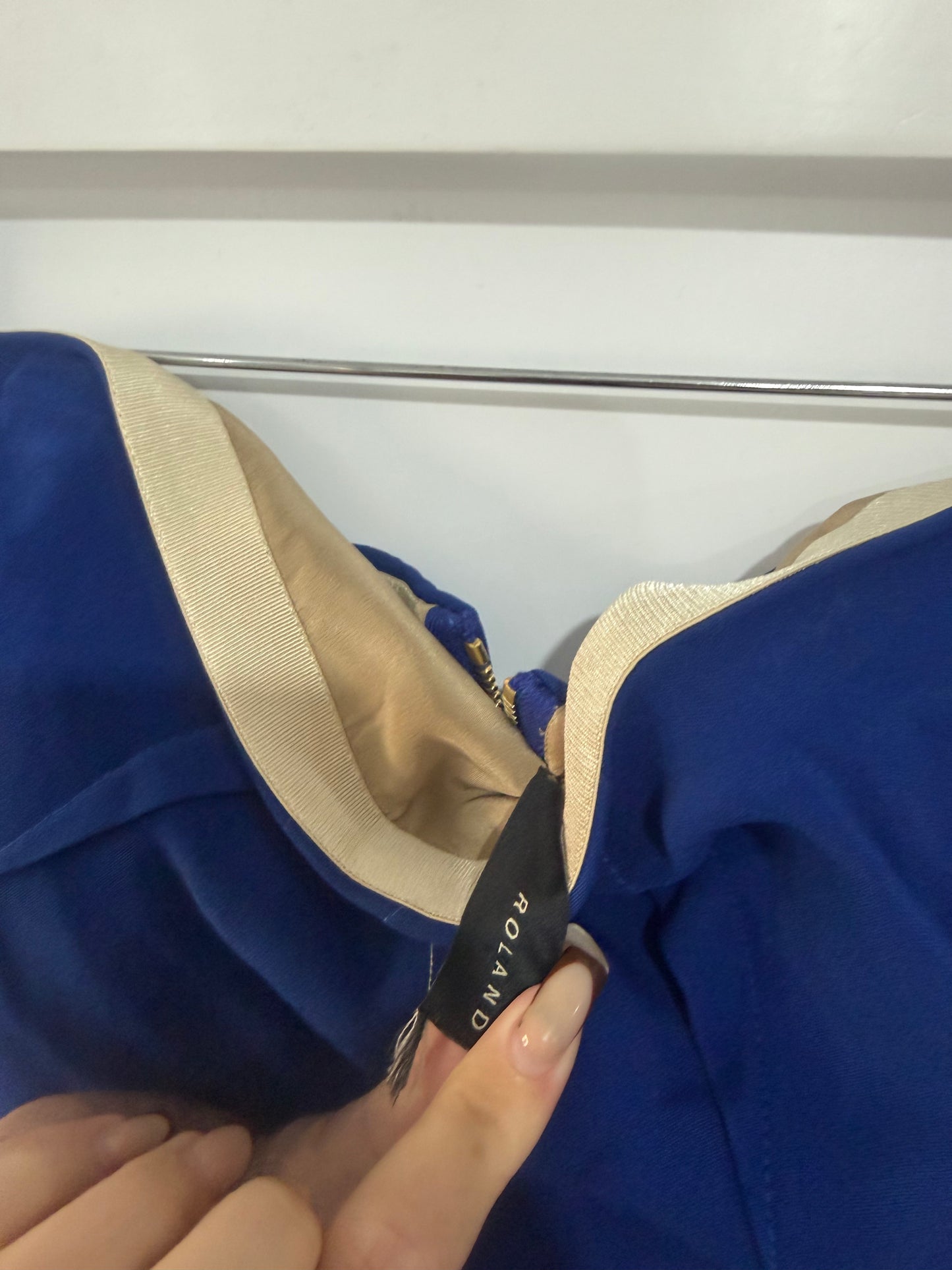 Blue Roland Mouret Dress, Size 10