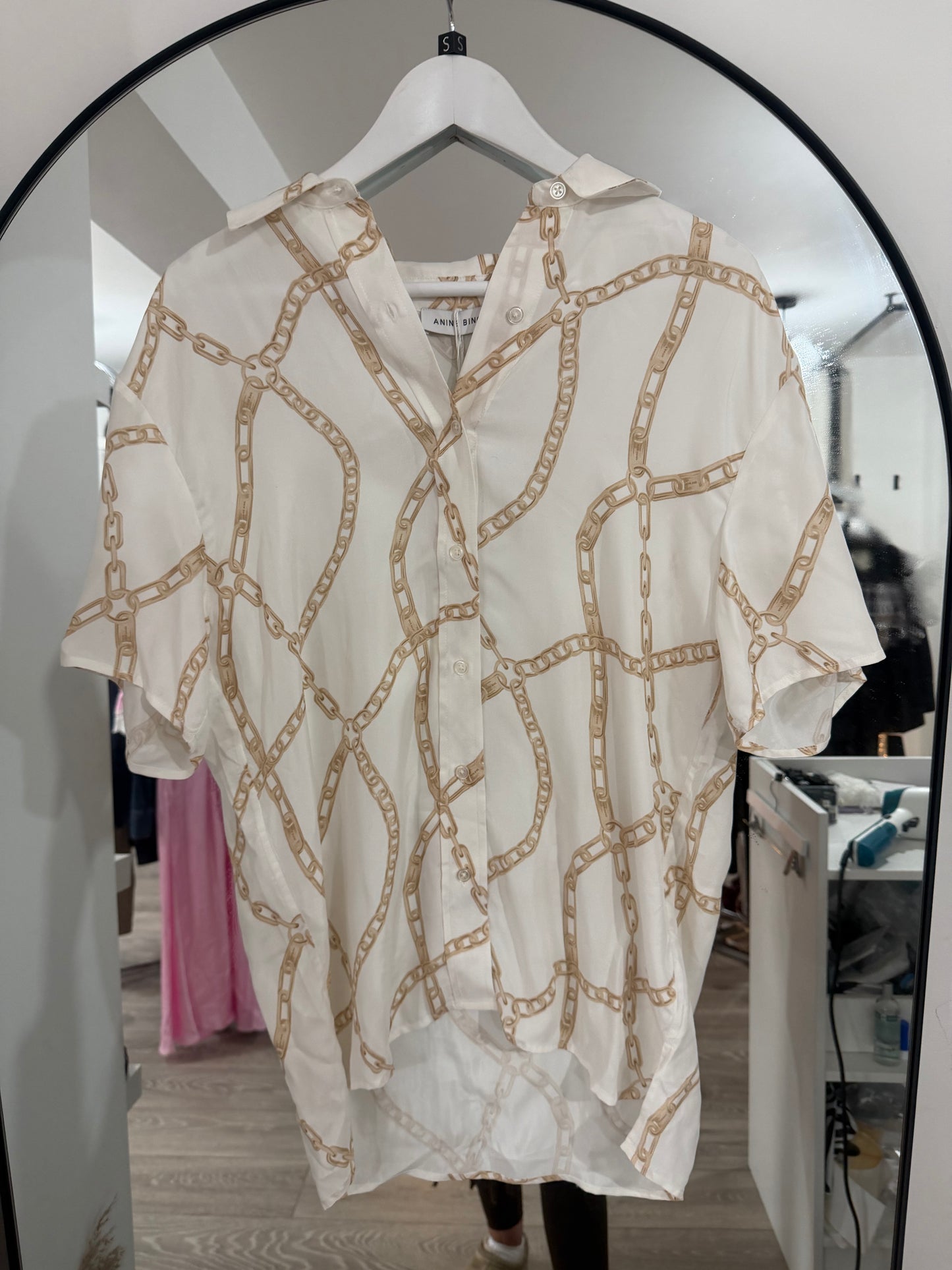 Chain Anine Bing Blouse, Size XS