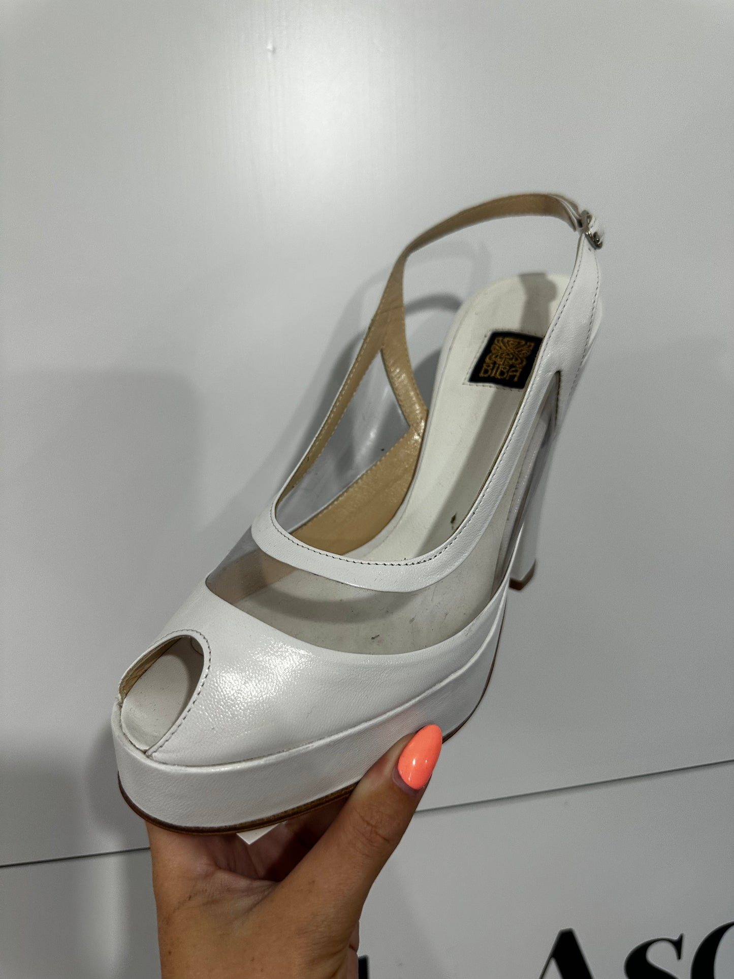 White Biba Heels, 6