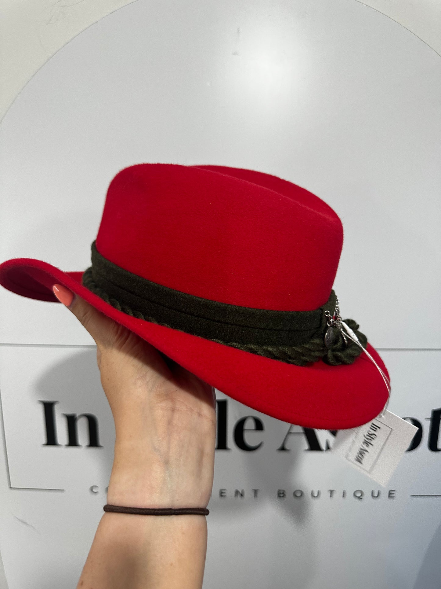 Red Original Ischler Hut Hat