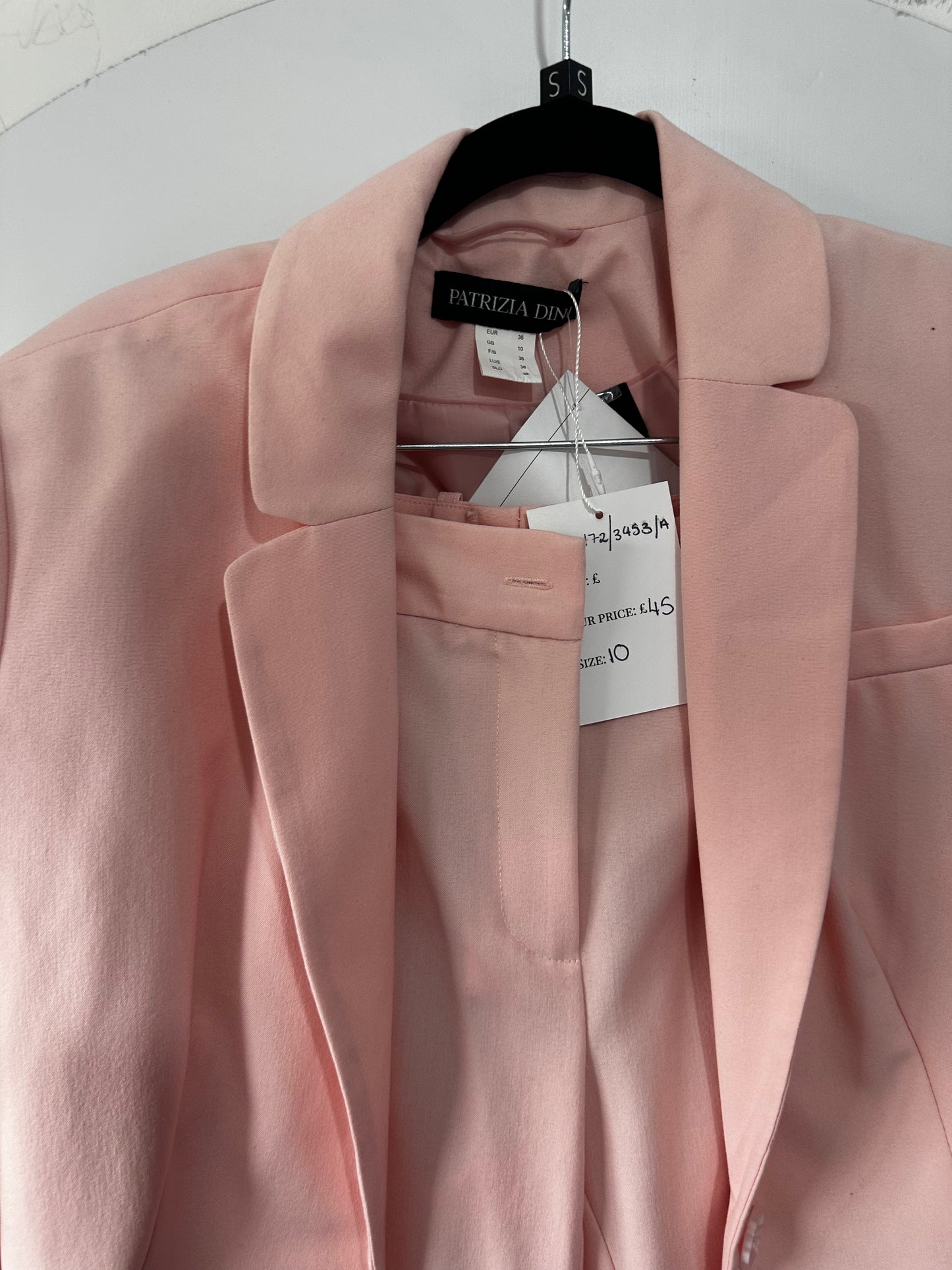 Pink Patrizia Dini Trouser Suit, Size 10