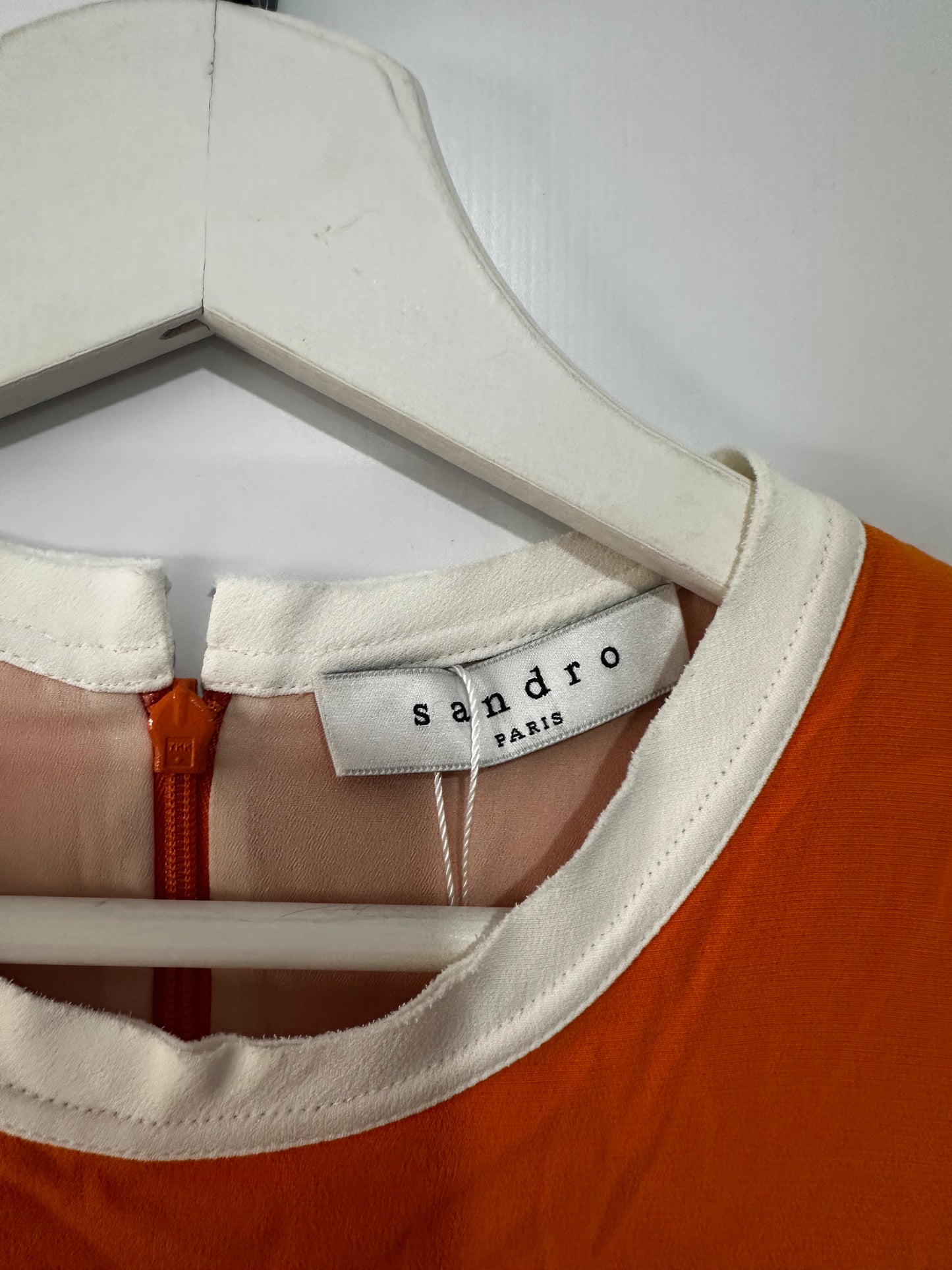 Orange Sandro Dress, Small