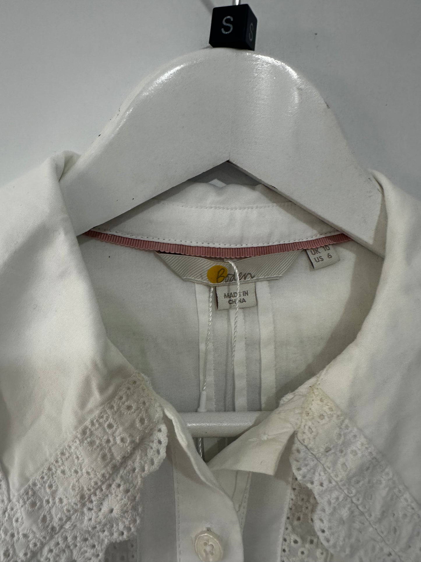 White Boden Blouse, Size UK 10