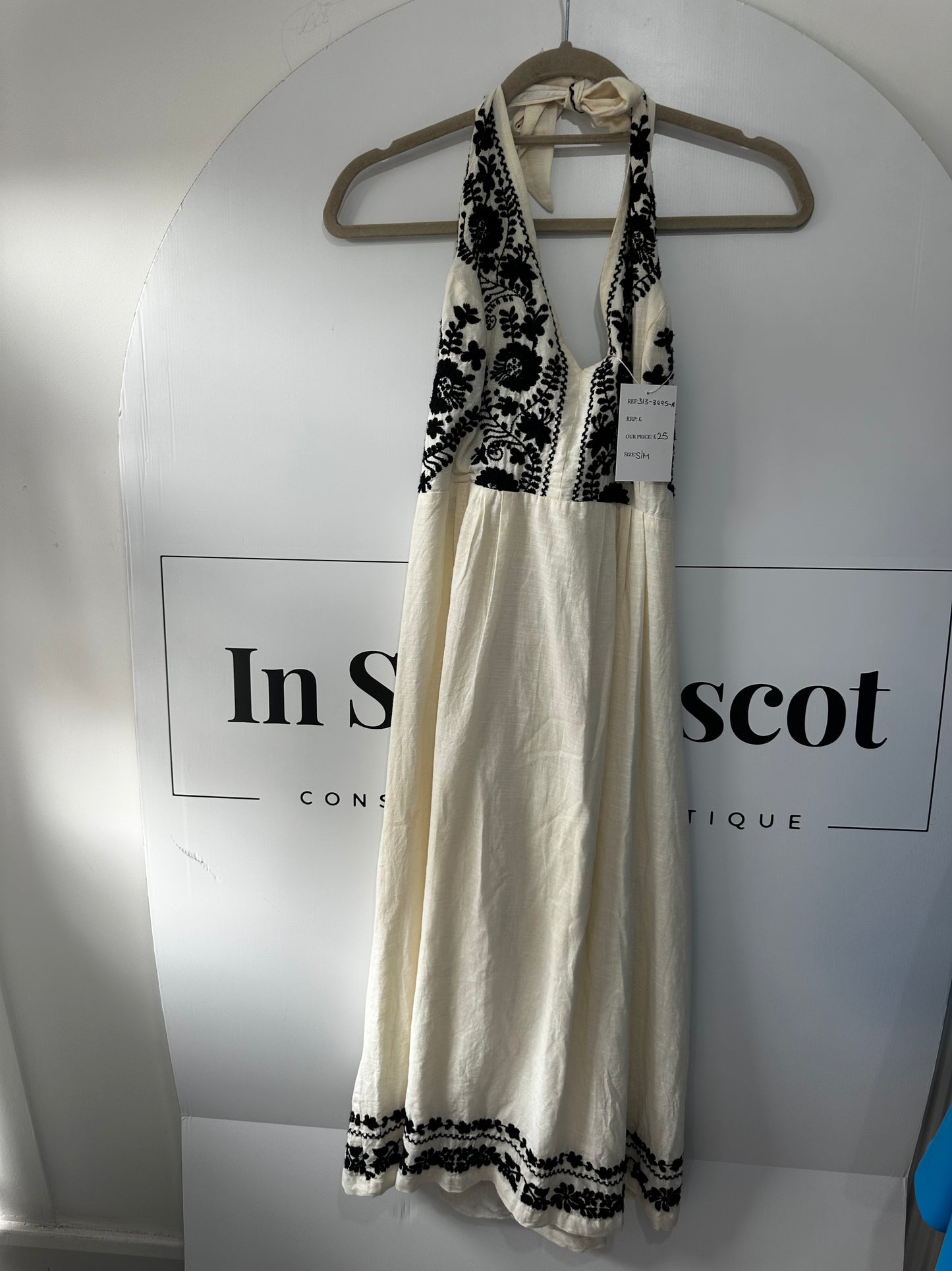 Black & Cream Urban Outfitters Dress, Size S (Oversized)