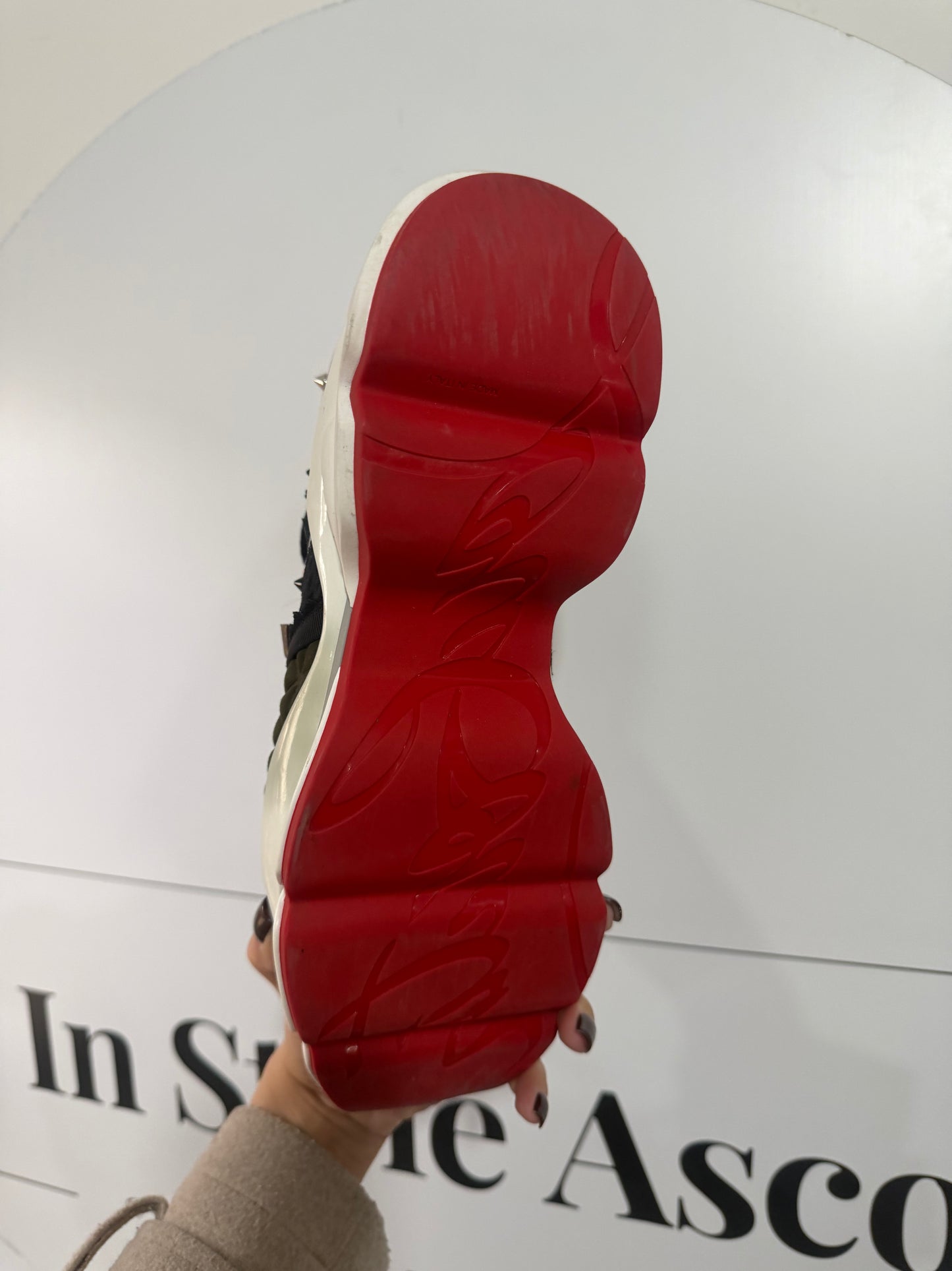 Red Runners Christian Louboutin Sneakers, Size 42.5 (fit a 9)