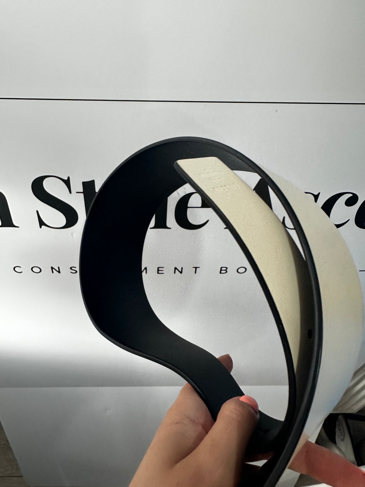 Reversible Cream/Black Valentino Garavani Belt, Size M